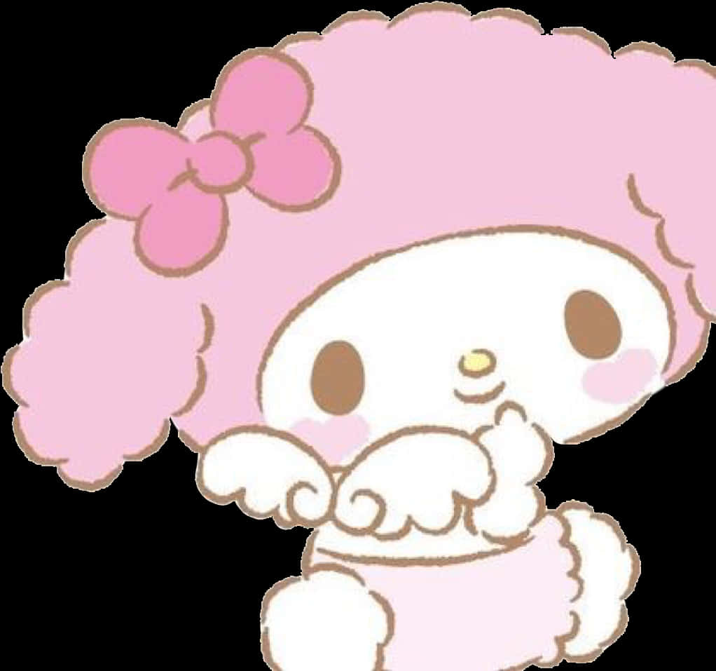 My Melody Sevimli Poz Duvar Kağıdı