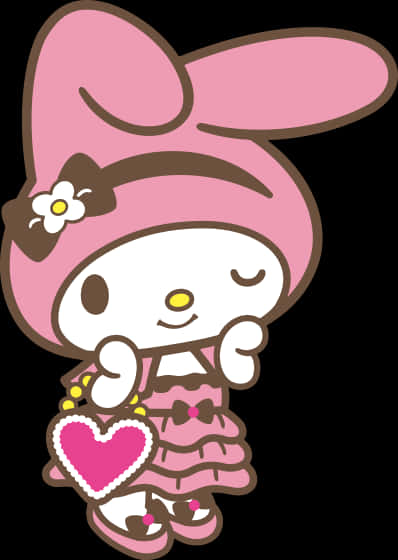 My Melody Sevimli Poz Duvar Kağıdı