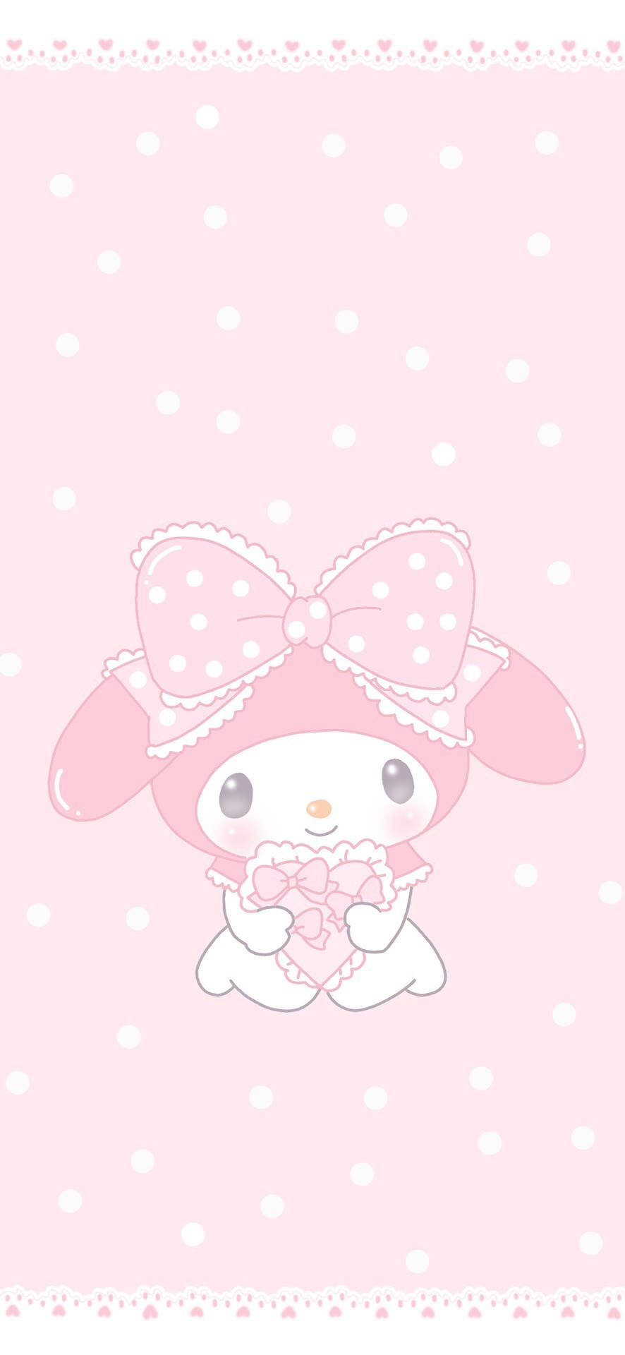 My Melody Yumuşak Estetik Duvar Kağıdı