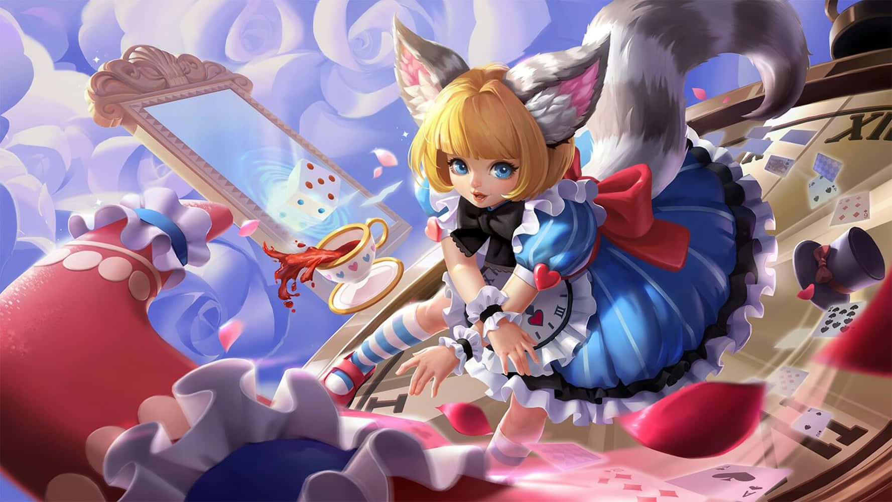 Nana Mobile Legends Ayna Çay Fincanı Duvar Kağıdı