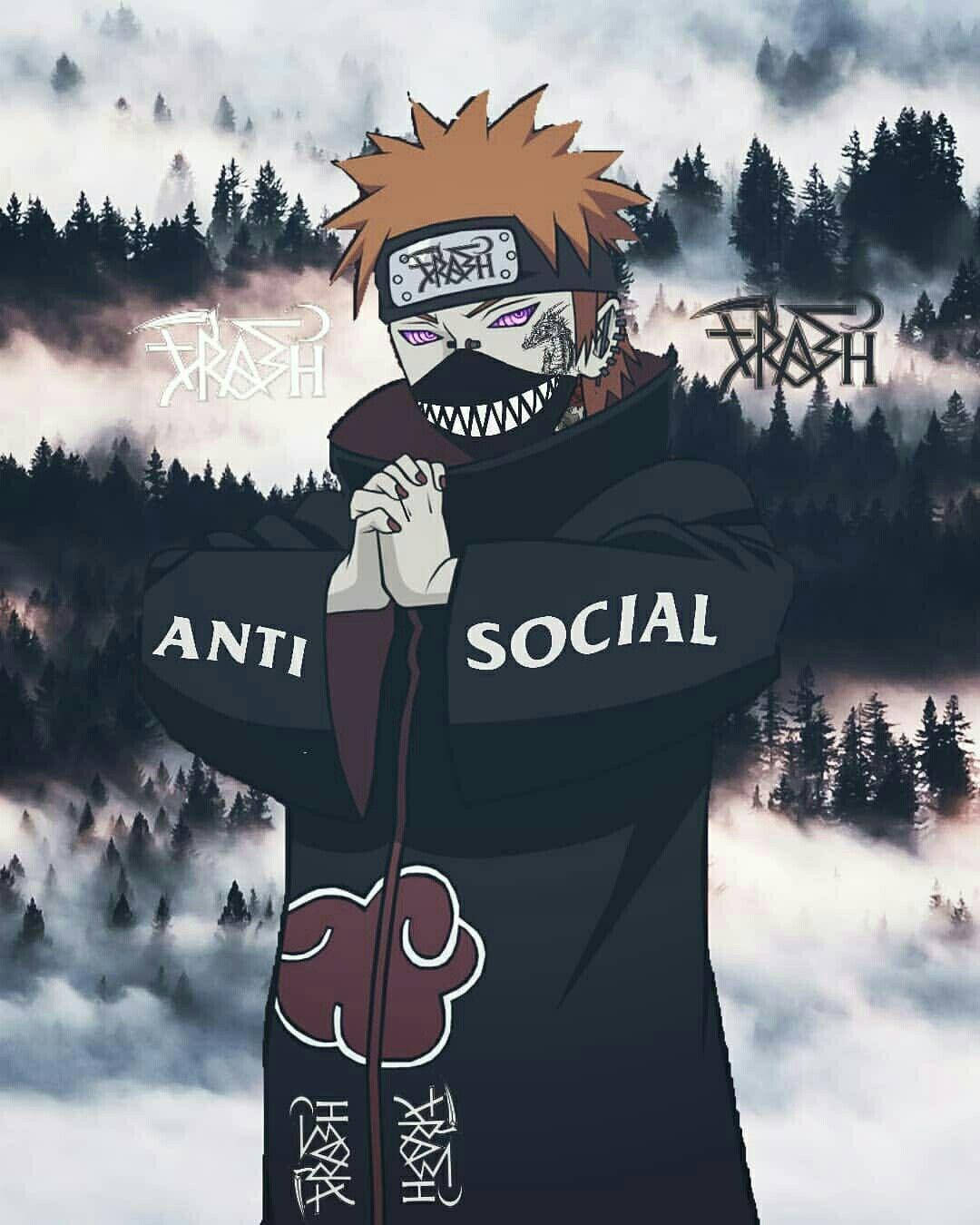 Naruto Anti Sosyal Estetik Duvar Kağıdı