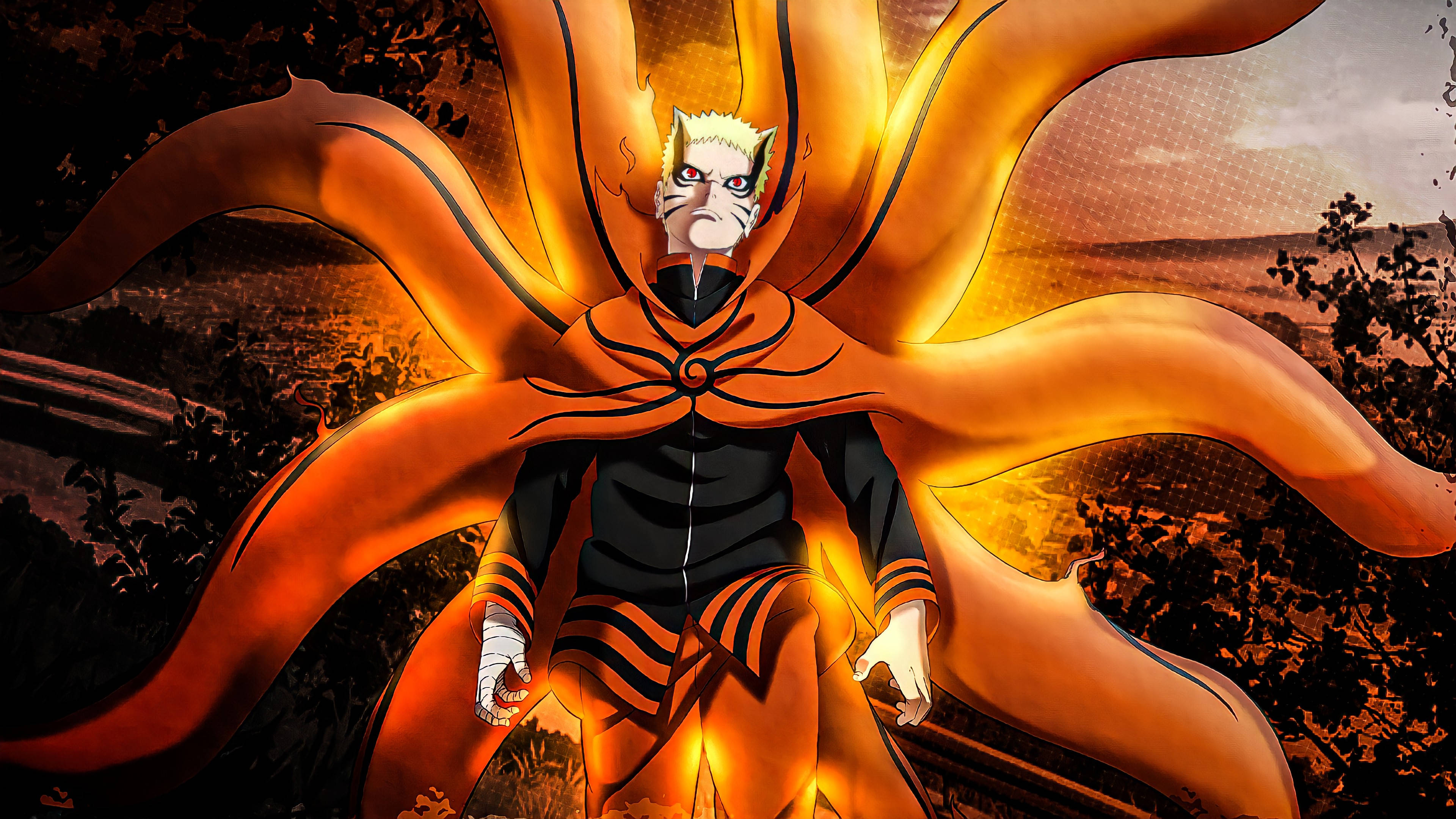 Naruto Baryon Modu Enerjisi Duvar Kağıdı