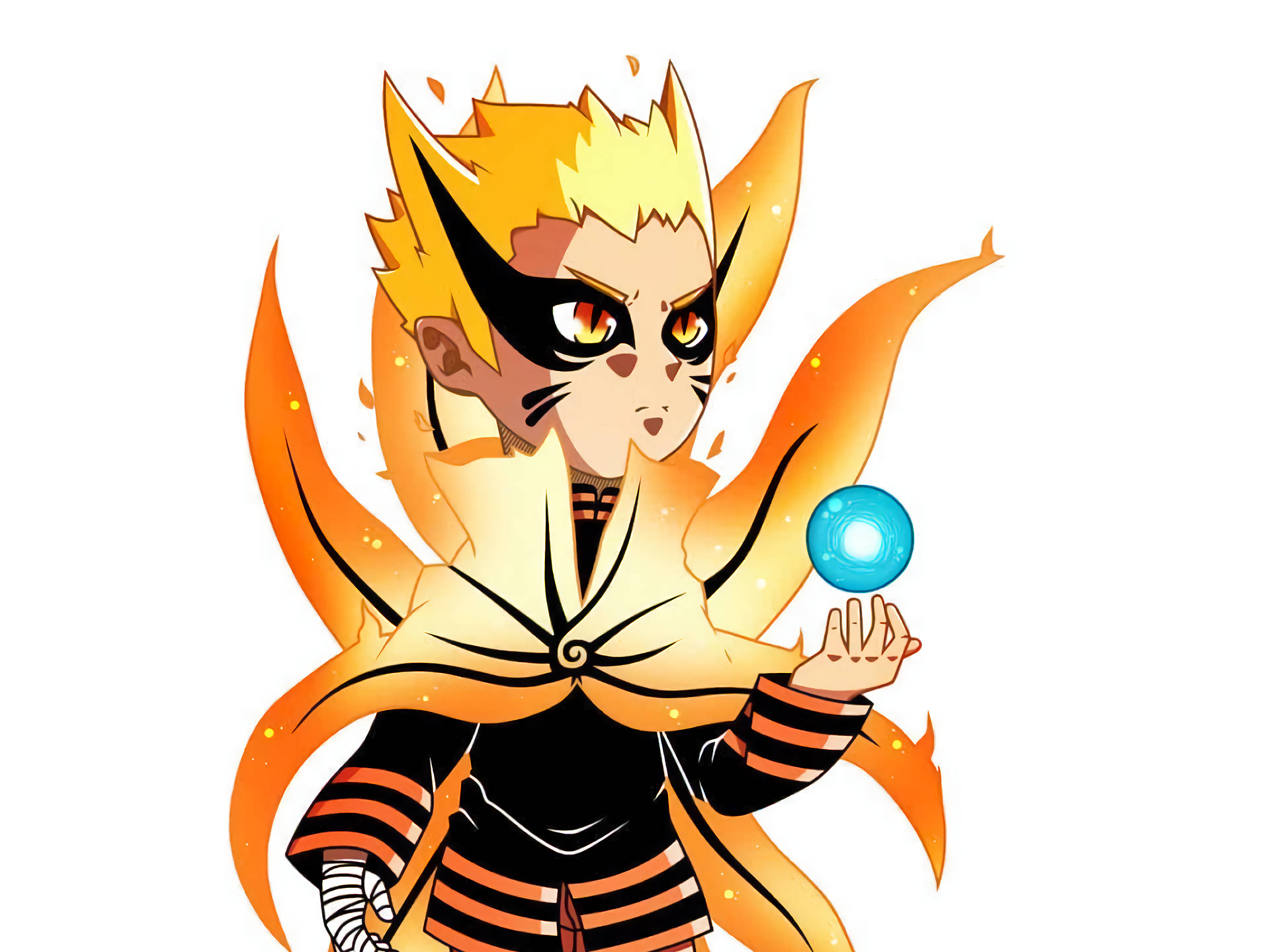 Naruto Baryon Modu Chibi Duvar Kağıdı