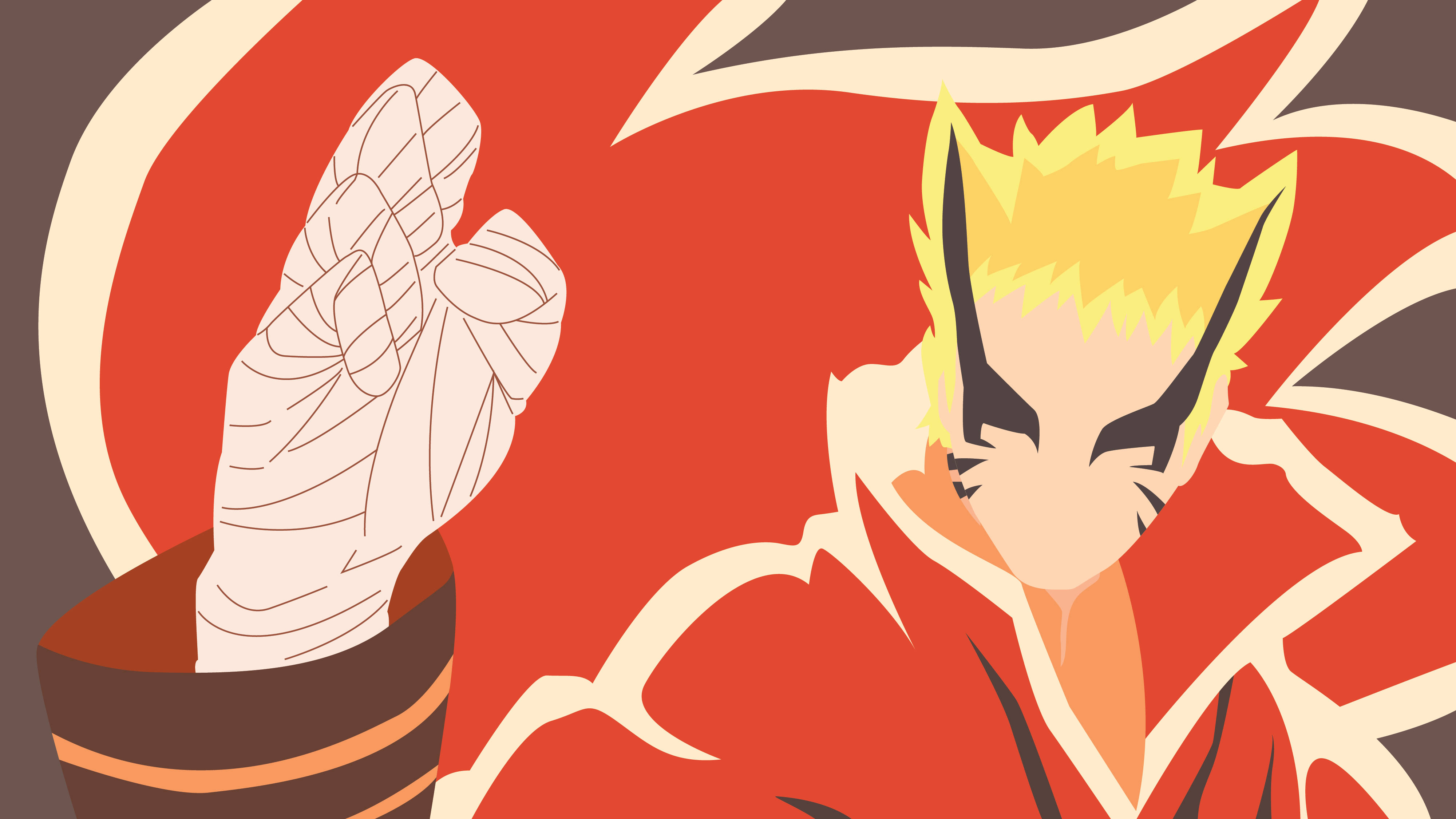 Naruto Baryon Modu Vektör Sanatı Duvar Kağıdı
