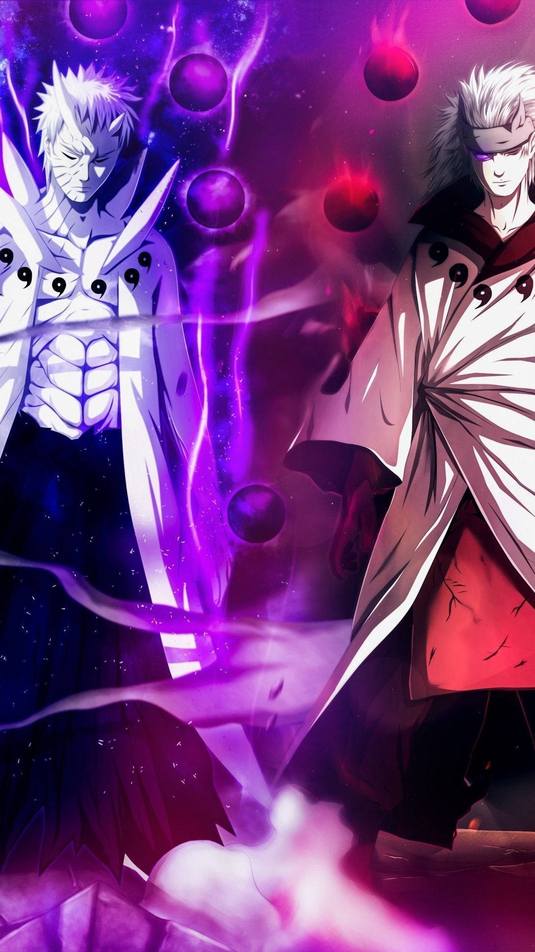 Naruto Canlı Duvar Kağıdı Obito ve Madara Chakra Duvar Kağıdı