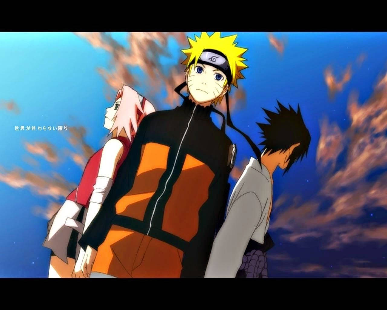 Naruto Canlı Duvar Kağıdı Takım 7 Gökyüzü Estetiği Duvar Kağıdı