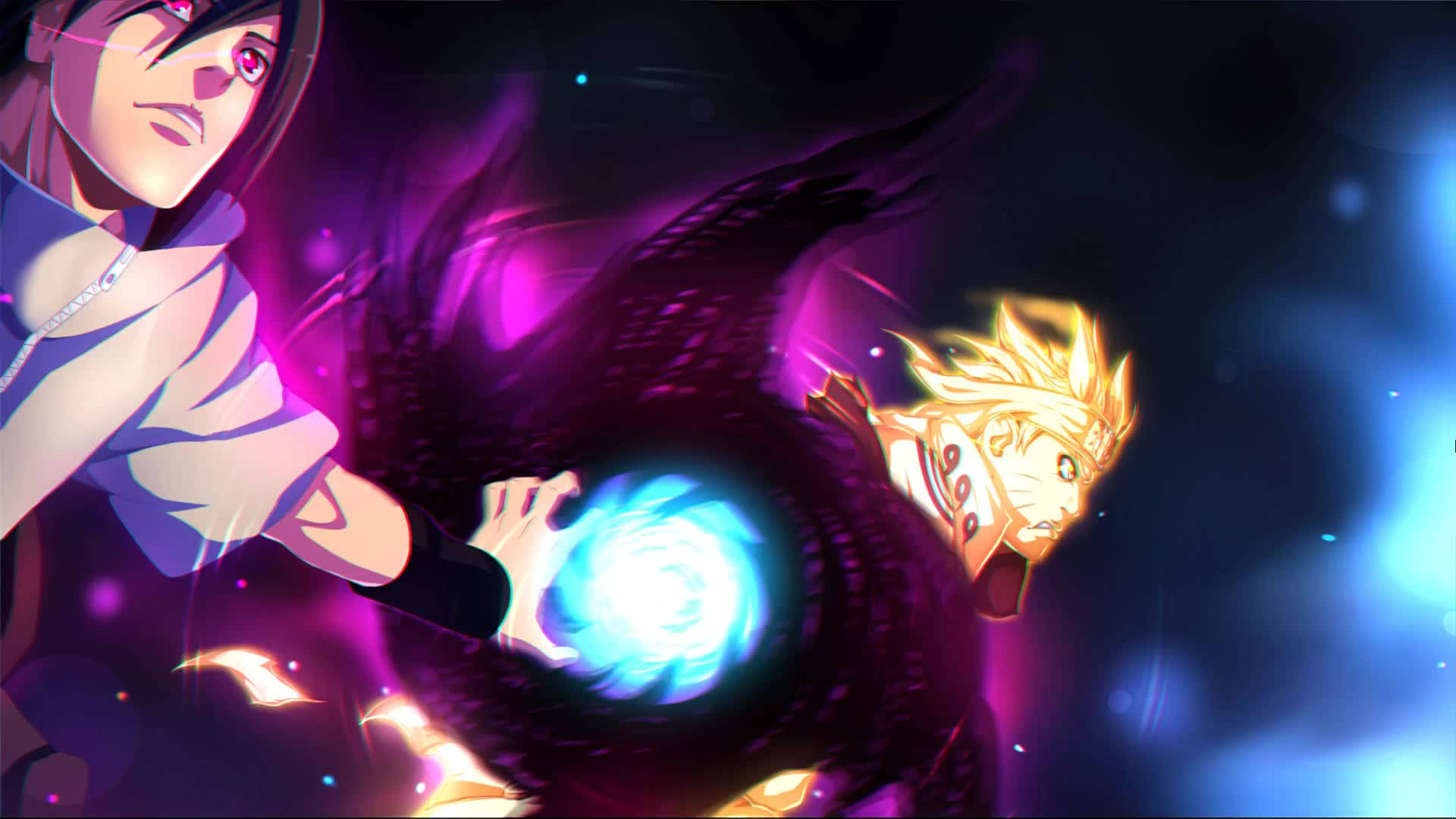 Naruto Canlı Sasuke Chakra Yüklüyor Duvar Kağıdı