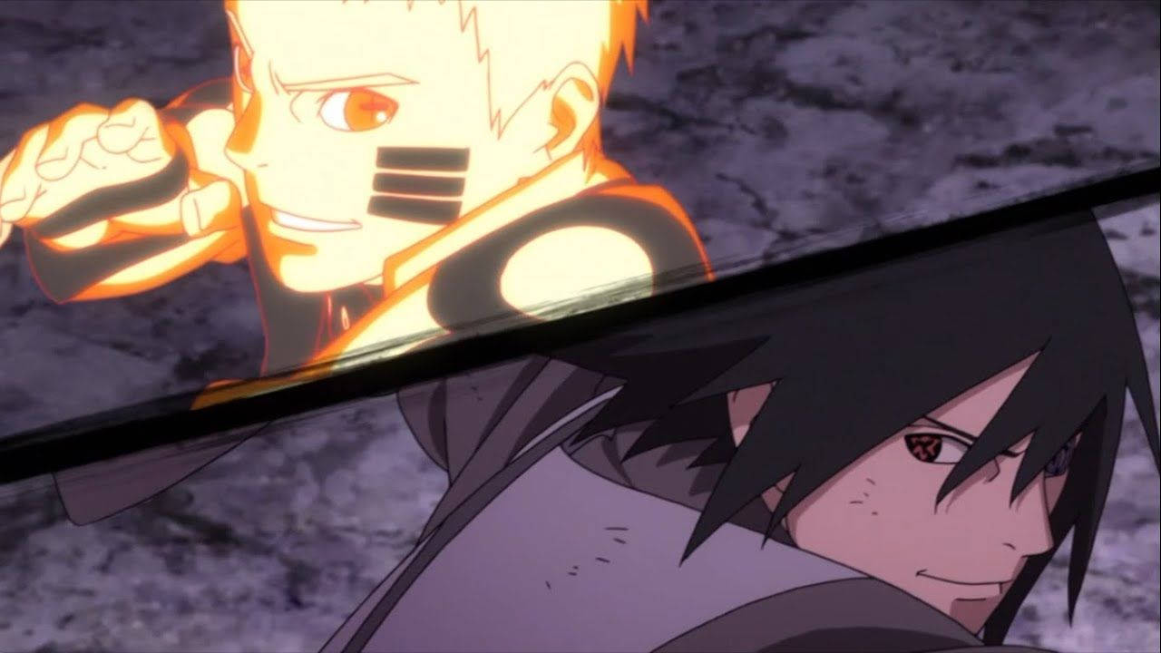 Naruto Canlı Sasuke Dövüşü Bölünmüş Ekran