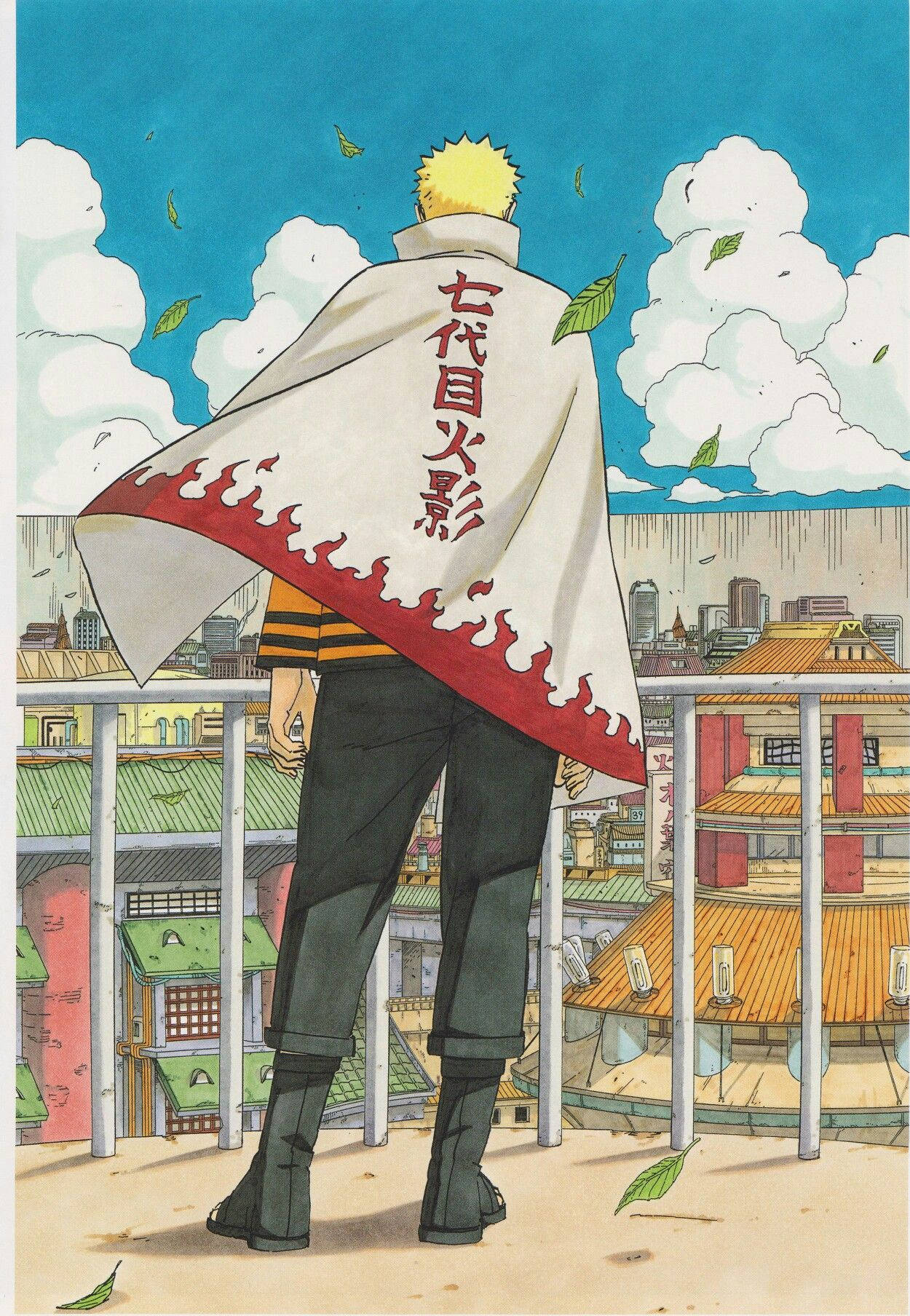 Naruto Hokage Estetiği Konoha'da Duvar Kağıdı