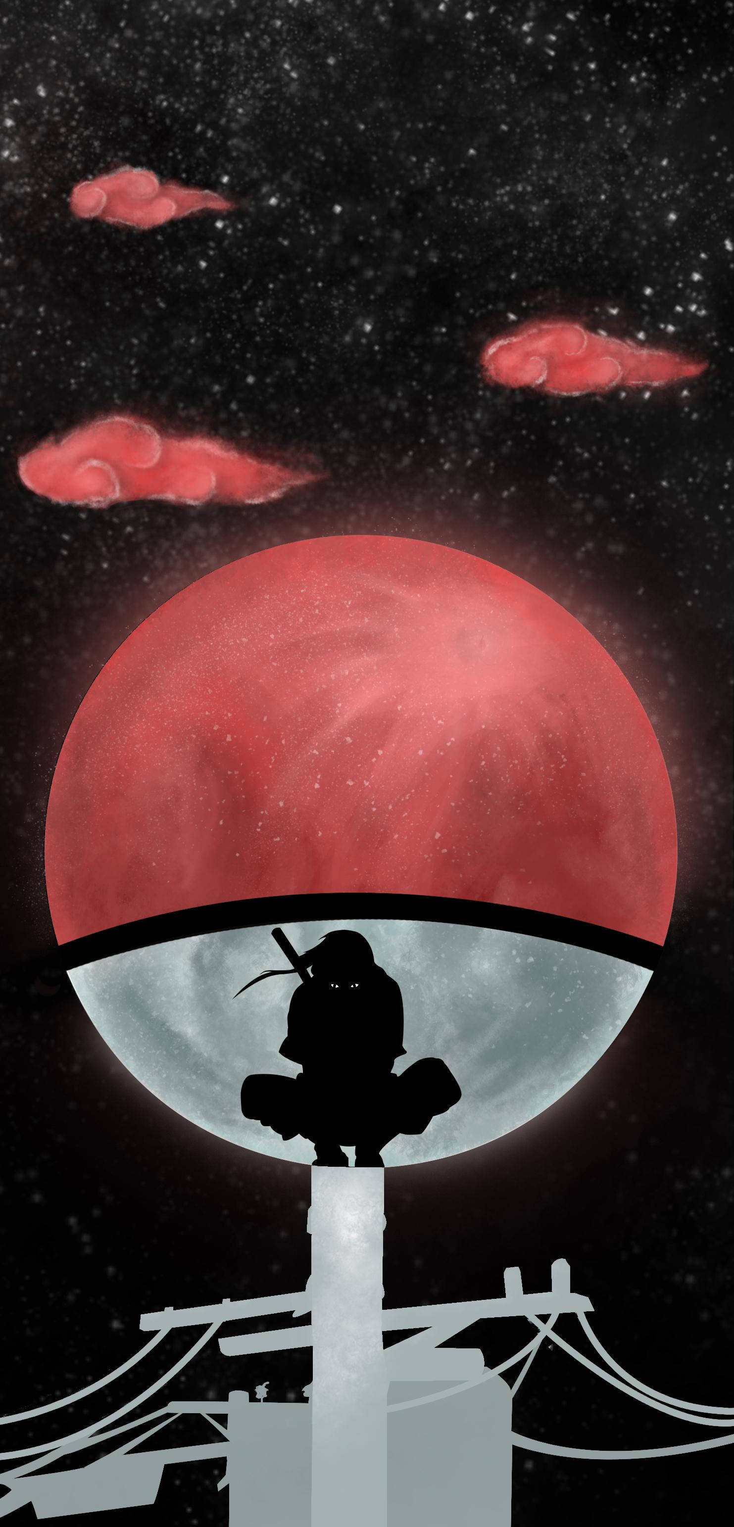 Naruto Itachi Telefon Pokeball Duvar Kağıdı