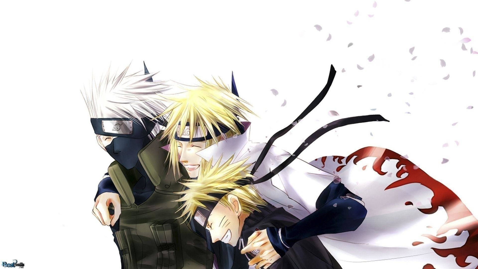 Naruto Karakterleri Üç Konoha Ninjası Duvar Kağıdı