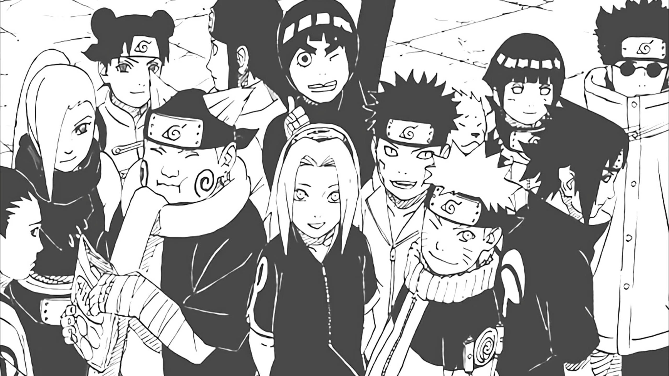 Naruto Karakterleri Konoha Ninjaları Duvar Kağıdı