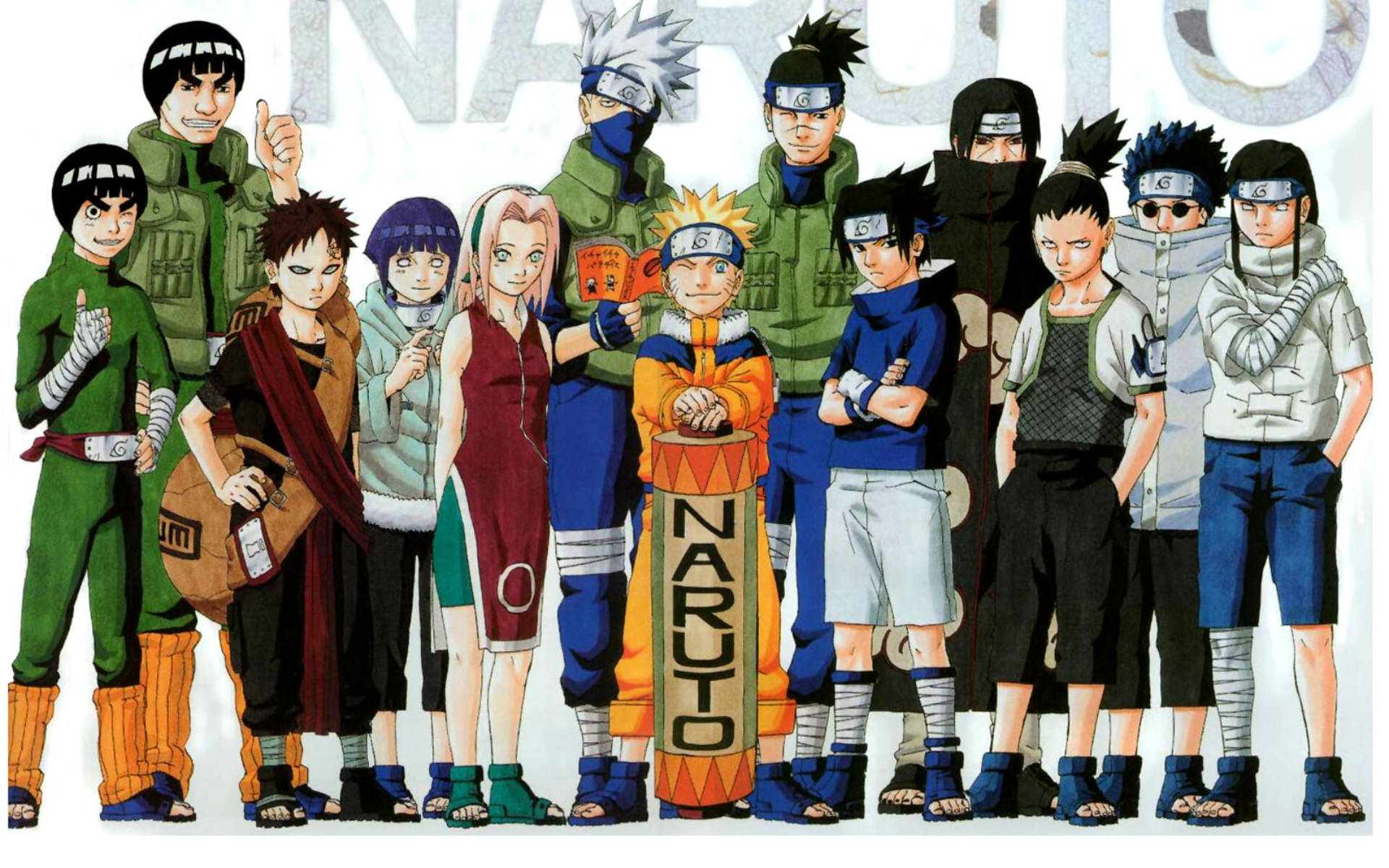 Naruto Karakterleri Öğretmenler ve Öğrenciler Duvar Kağıdı