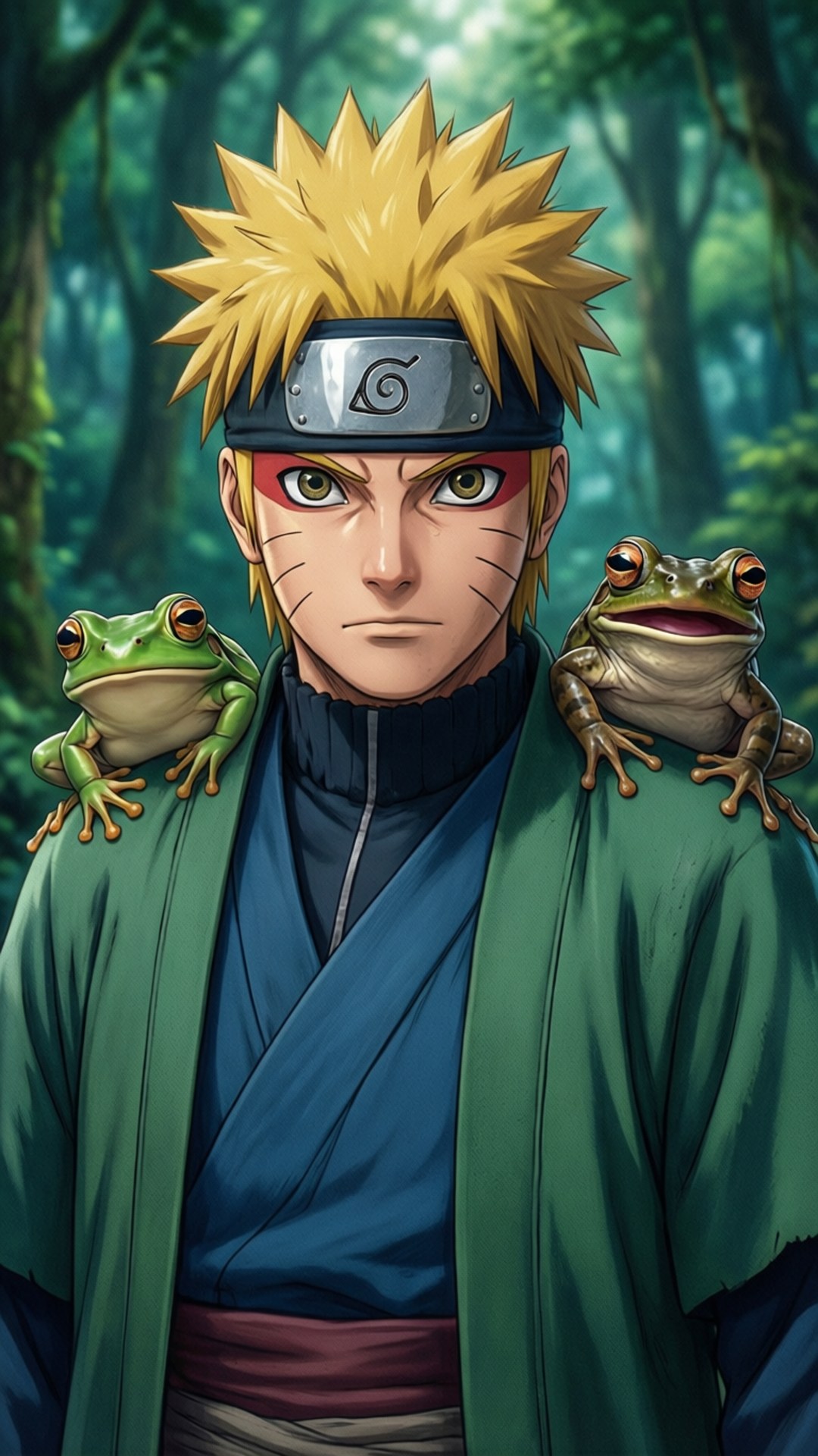 Naruto Kurbağalarla Duvar Kağıdı