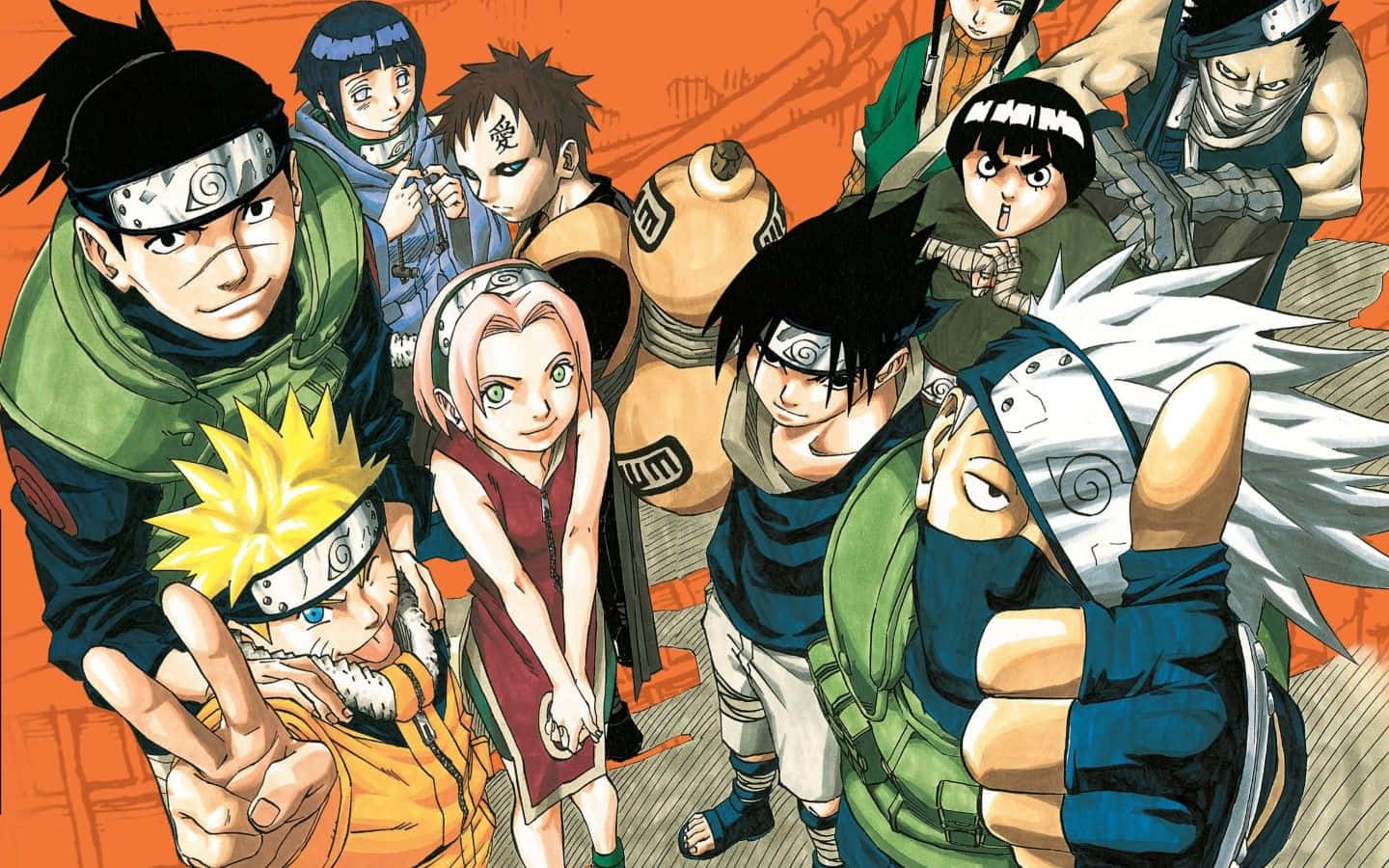 Naruto Manga Anime Karakterleri Konoha Ninjaları Duvar Kağıdı