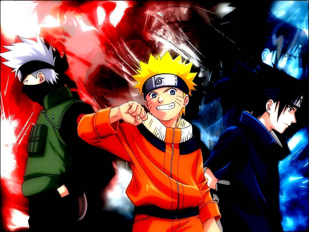 Naruto PC Kakashi ve Sasuke ile Duvar Kağıdı