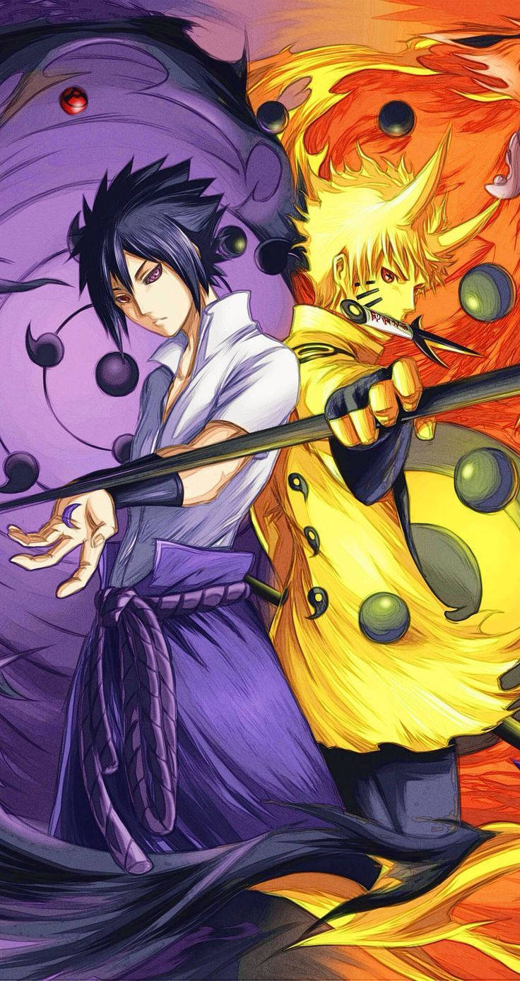 Naruto Sasuke Cep Telefonu Görseli Duvar Kağıdı