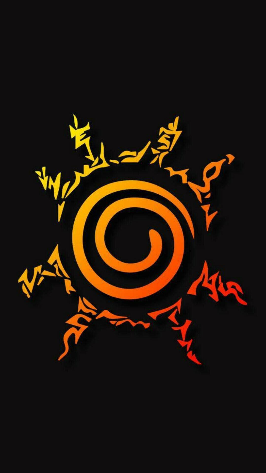 Naruto Sembolü Güneşi Andırıyor Duvar Kağıdı