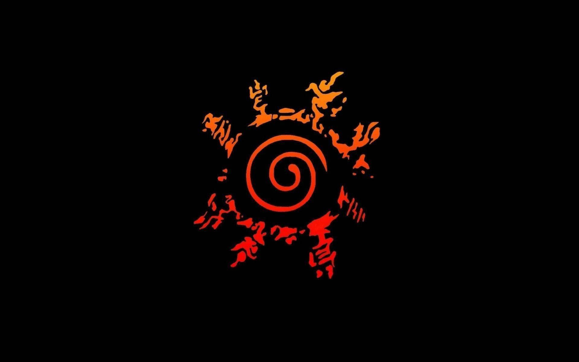 Naruto Sembolü Spiral Duvar Kağıdı