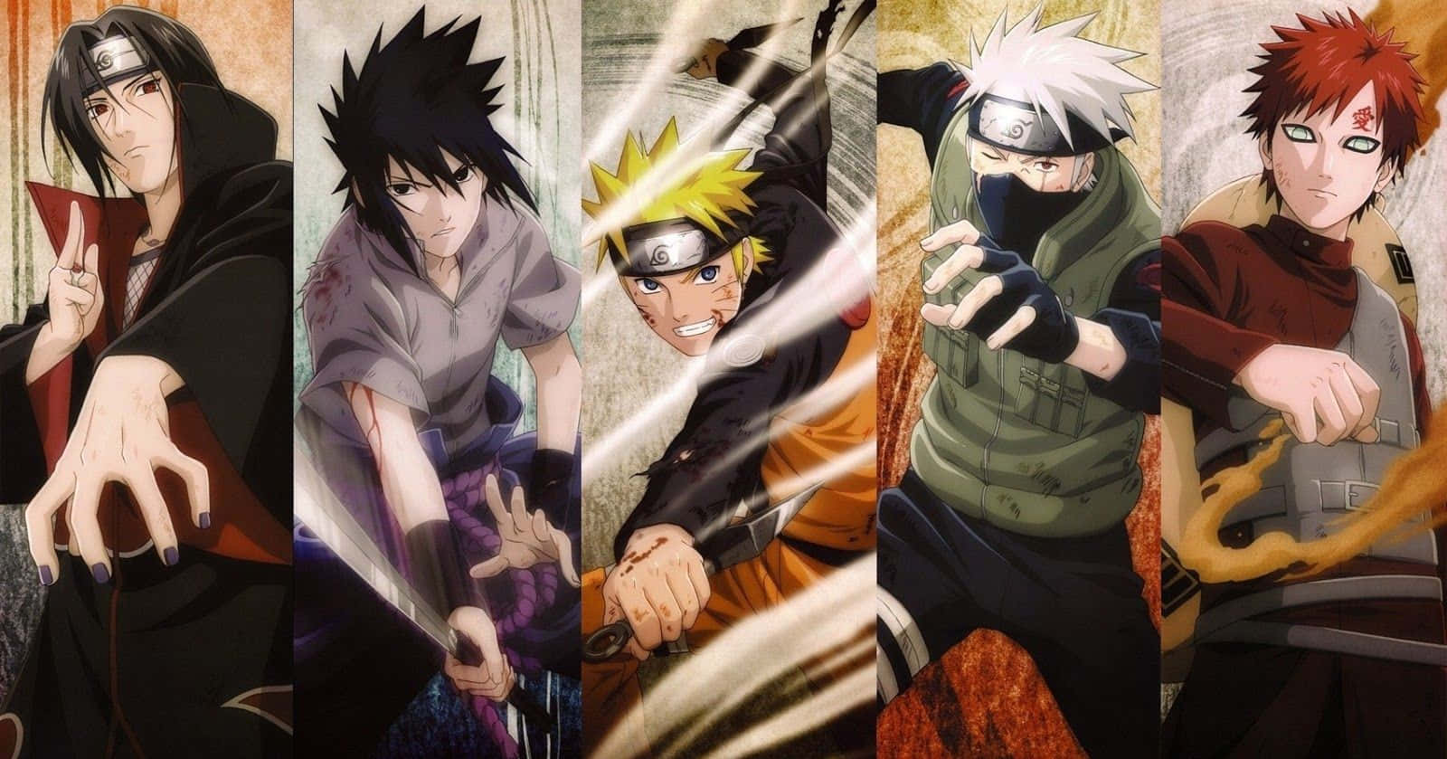 Naruto Shippuden Manga Anime Erkek Kolajı Duvar Kağıdı