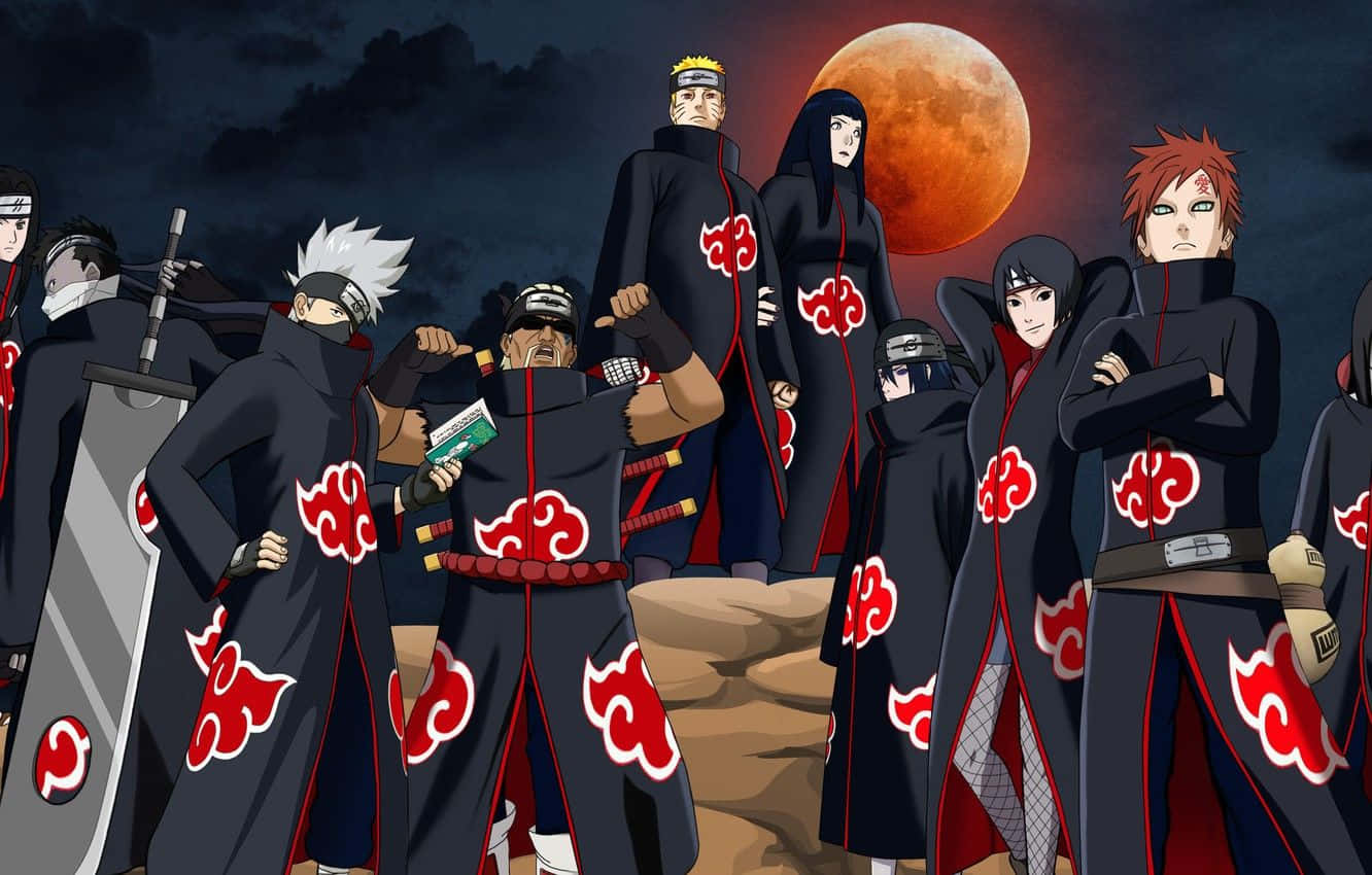 Naruto Shippuden Manga Anime Akatsuki Üyeleri Duvar Kağıdı