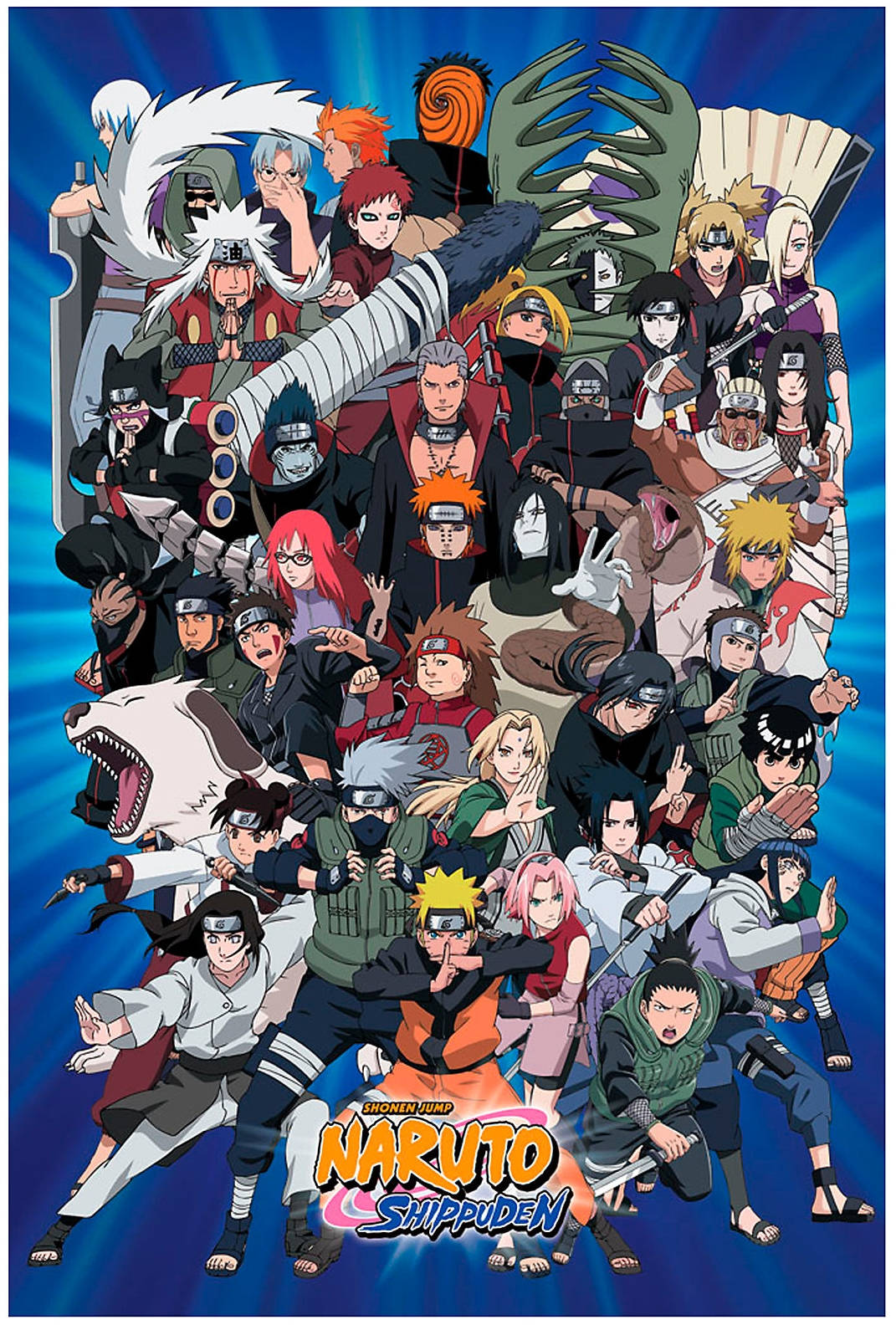 Naruto Shippuden Karakter Posteri Duvar Kağıdı