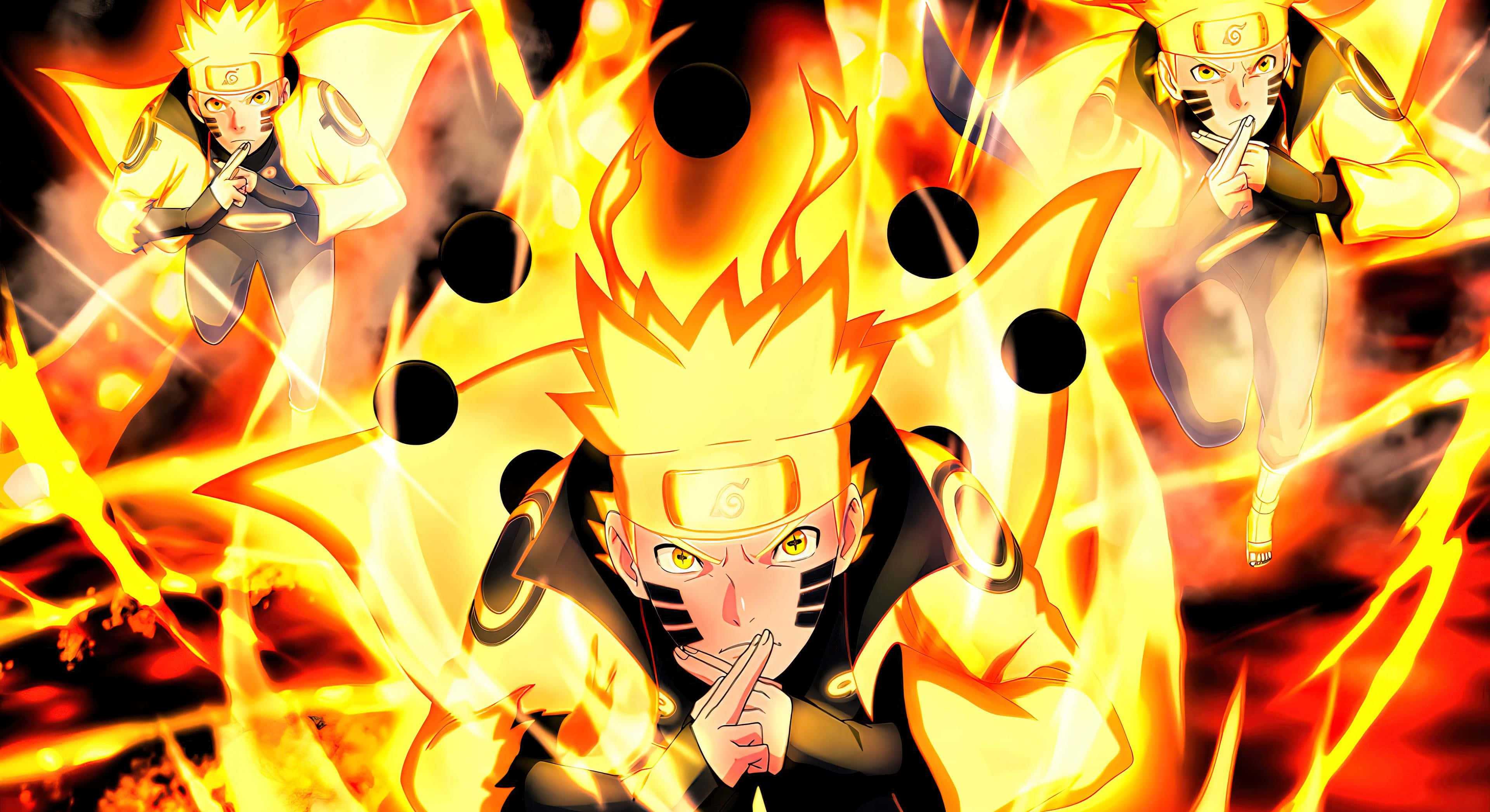 Naruto Shippuden Serisinden Epik Bir An Duvar Kağıdı