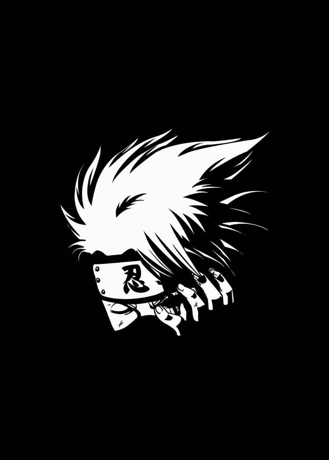 Naruto Siyah Kakashi Müttefik Şinobi Güçleri Kafa Bandı Duvar Kağıdı