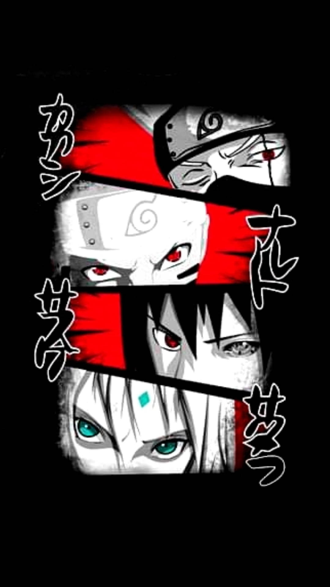 Naruto Takım 7 Gözler iPhone Duvar Kağıdı