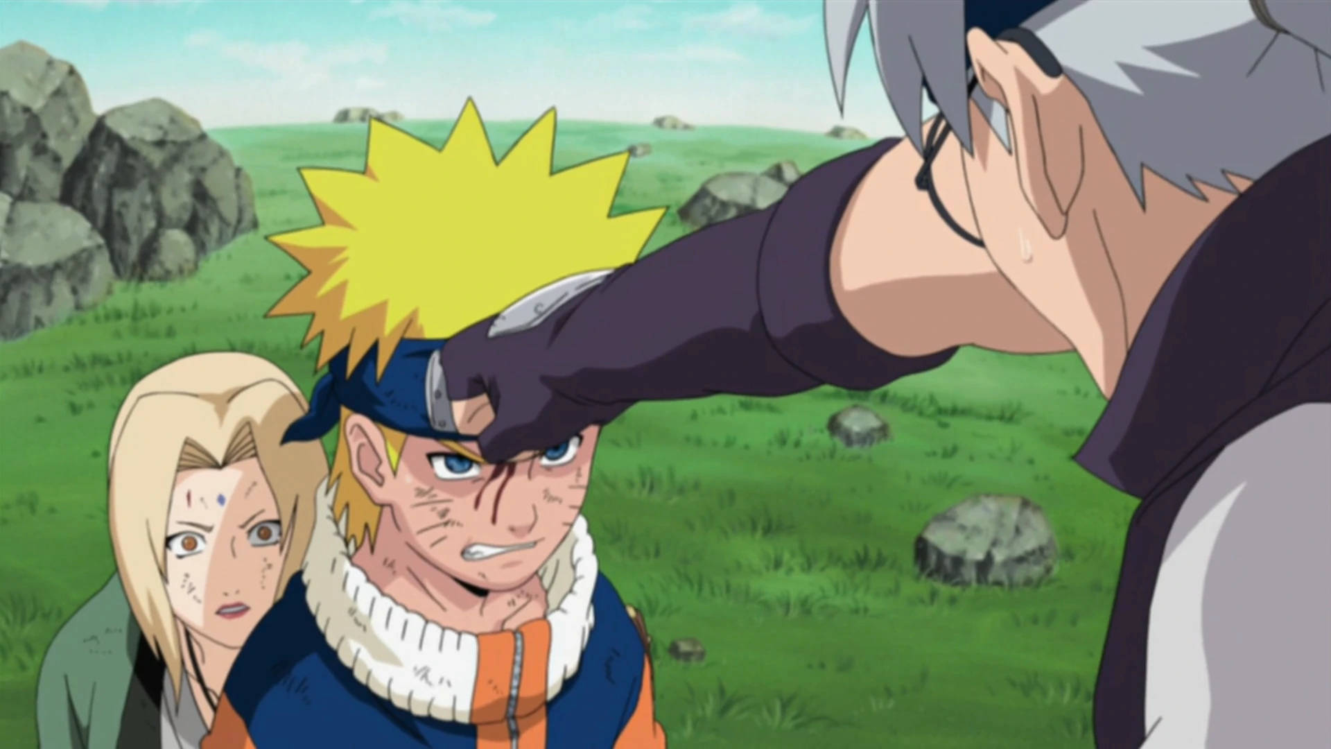 Naruto Tsunade'yi Koruyor Duvar Kağıdı