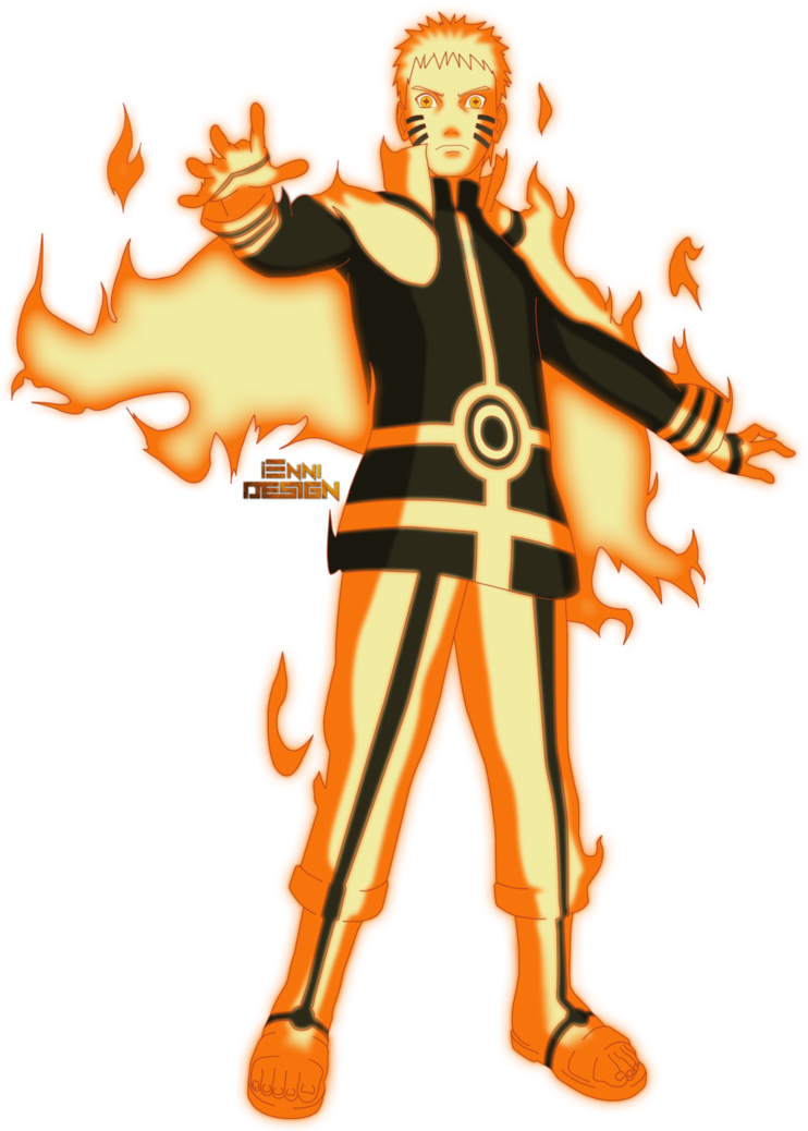 Naruto Uzumaki Ateş Çakra Modu Duvar Kağıdı