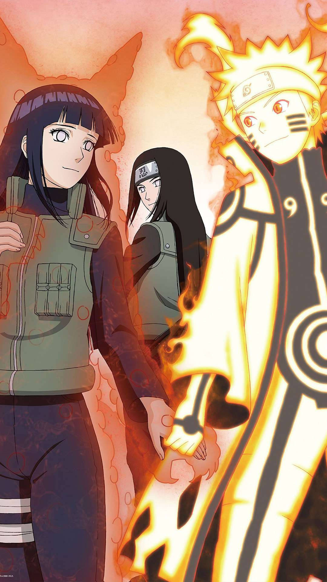 Naruto ve Hinata, Neji ile Duvar Kağıdı