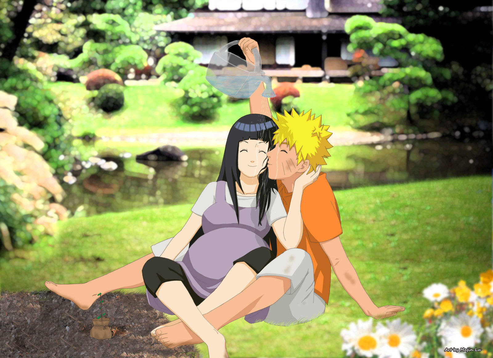 Naruto ve Hinata Hamile Duvar Kağıdı