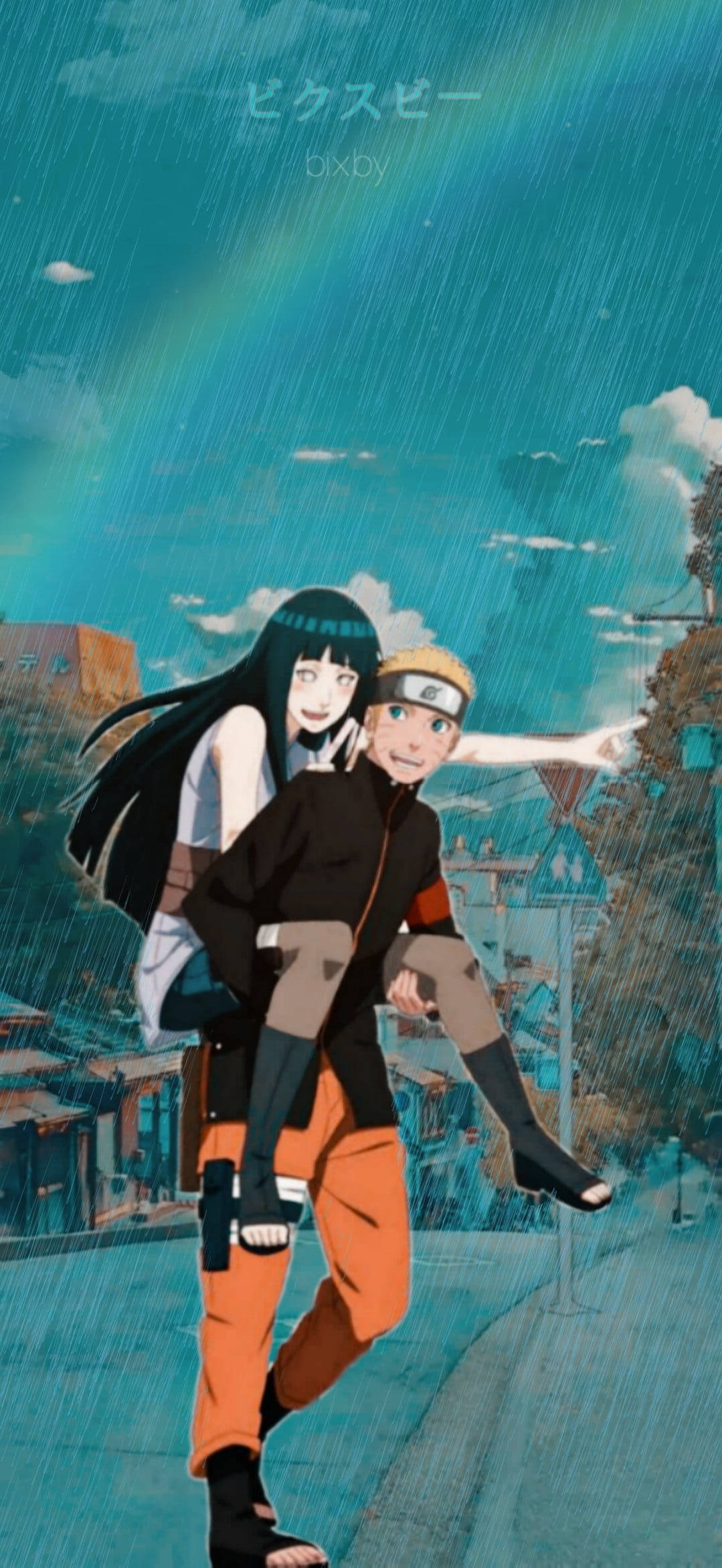 Naruto ve Hinata Estetik Anime Çifti Duvar Kağıdı