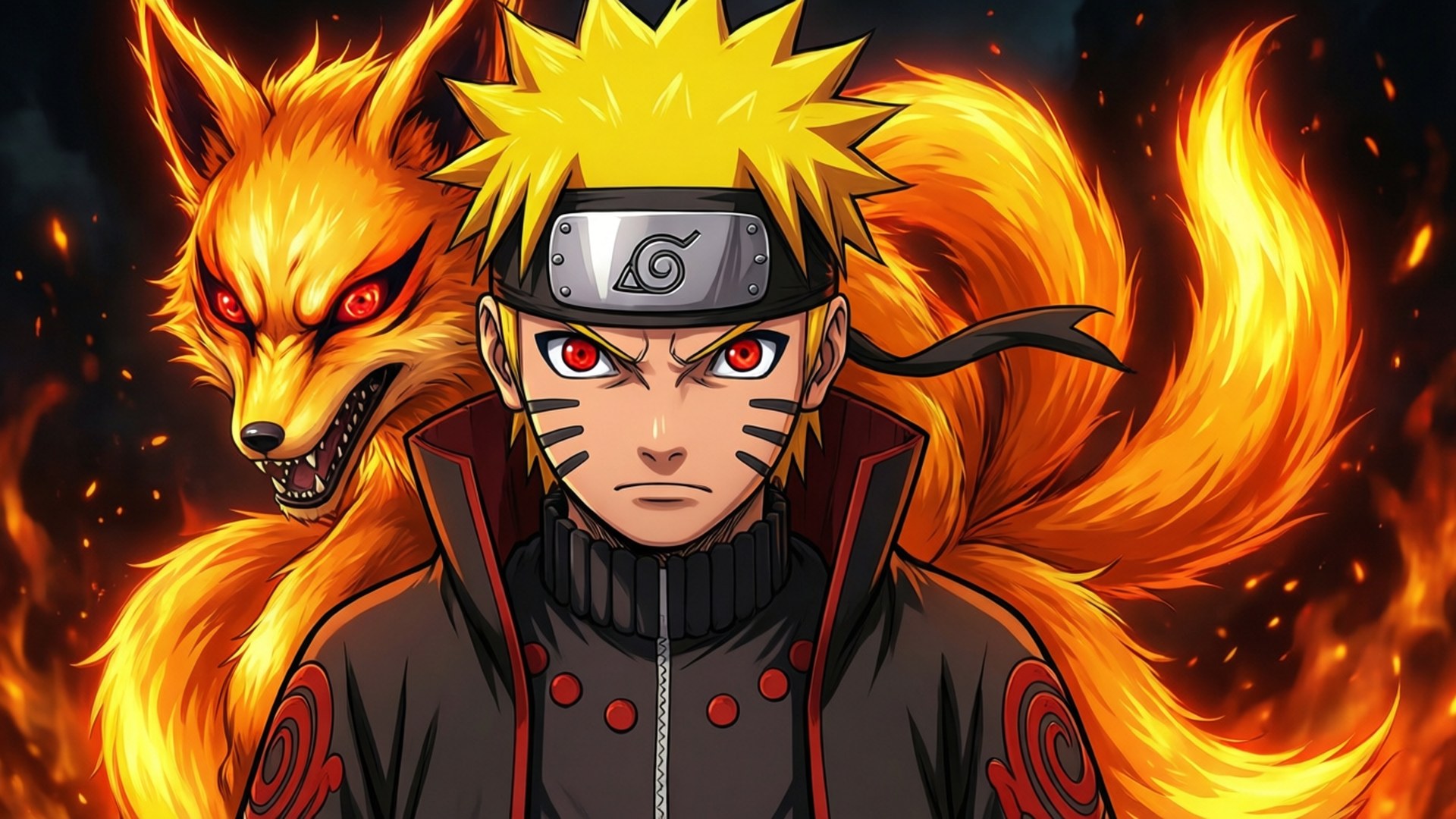 Naruto ve Kurama Birlikte Duvar Kağıdı