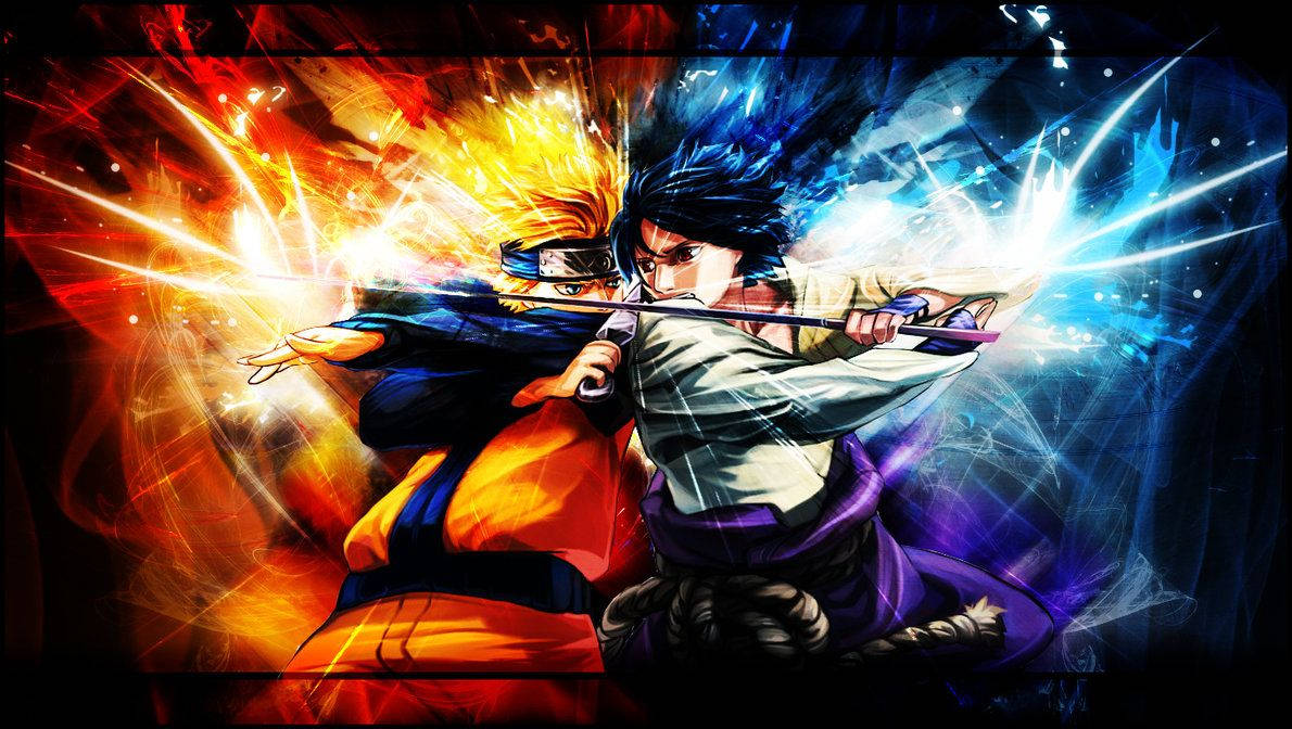 Naruto ve Sasuke arasındaki epik savaş Duvar Kağıdı
