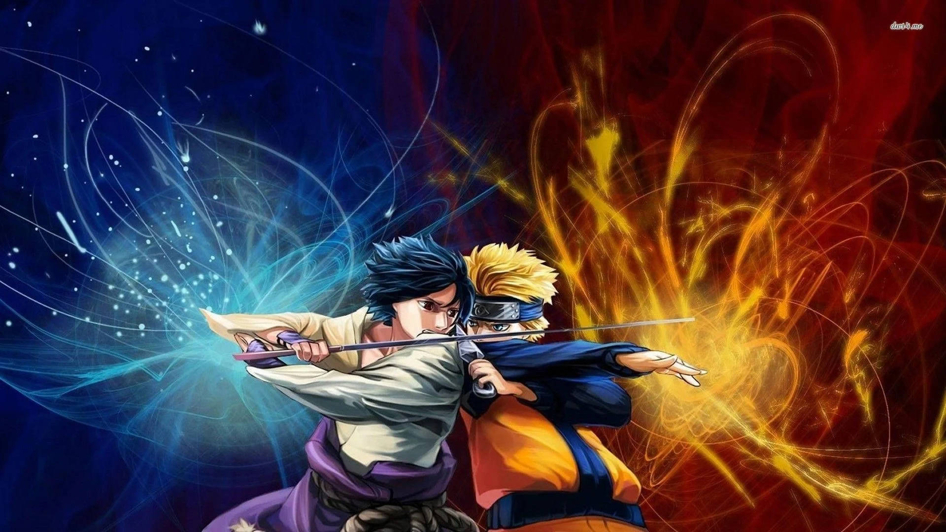Naruto ve Sasuke Dövüşü Duvar Kağıdı
