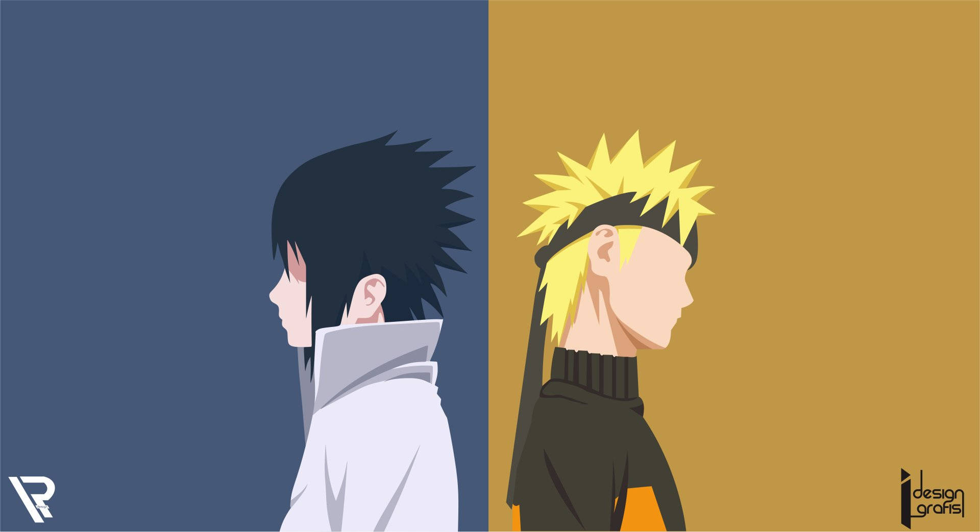 Naruto ve Sasuke Afişi Duvar Kağıdı