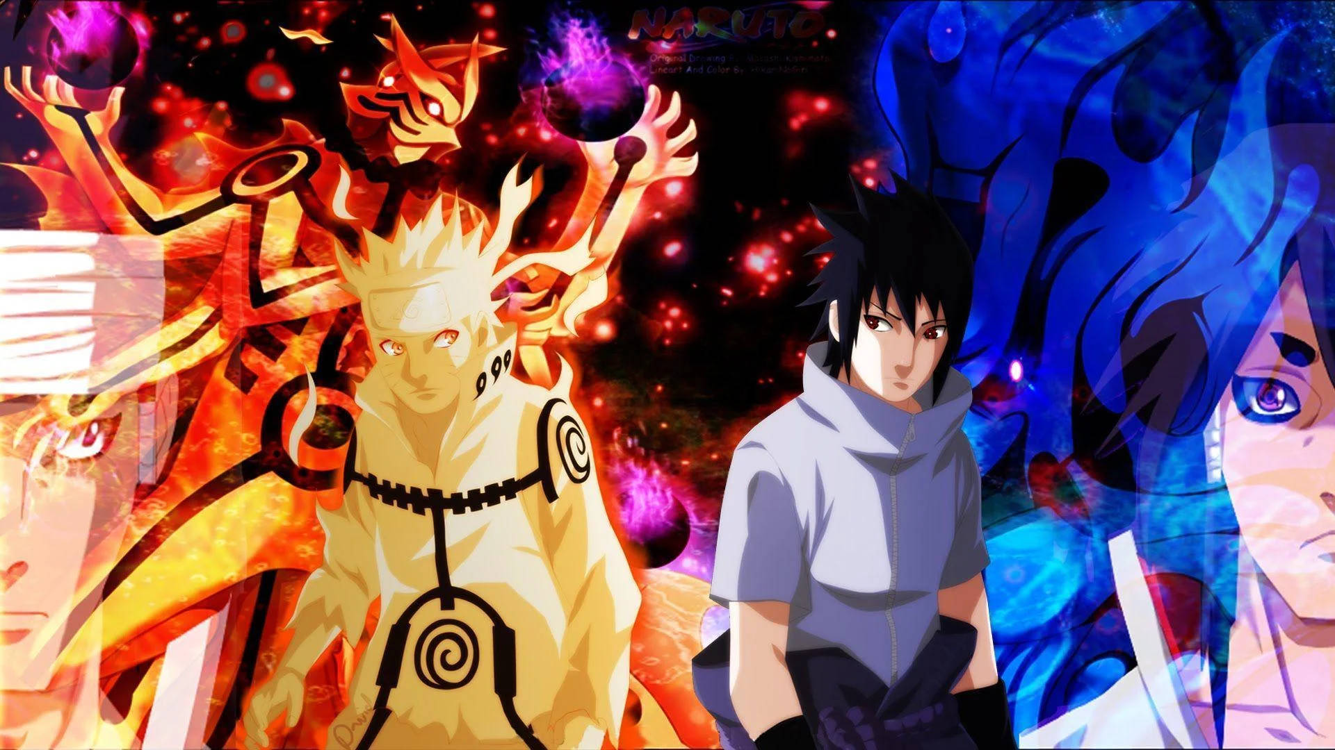 Naruto ve Sasuke'nin Geçmiş Yaşamı Duvar Kağıdı