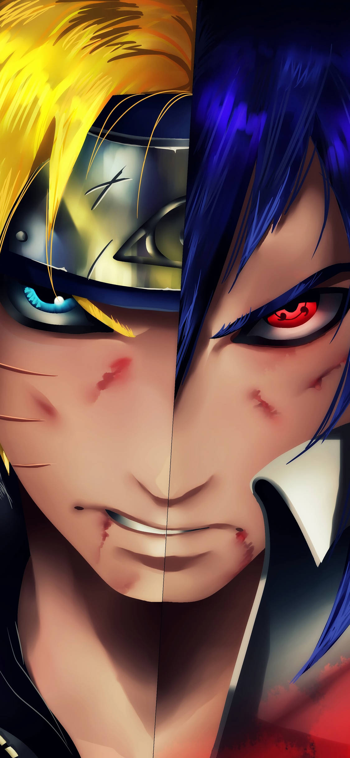 Naruto ve Sasuke Birleşimi Duvar Kağıdı