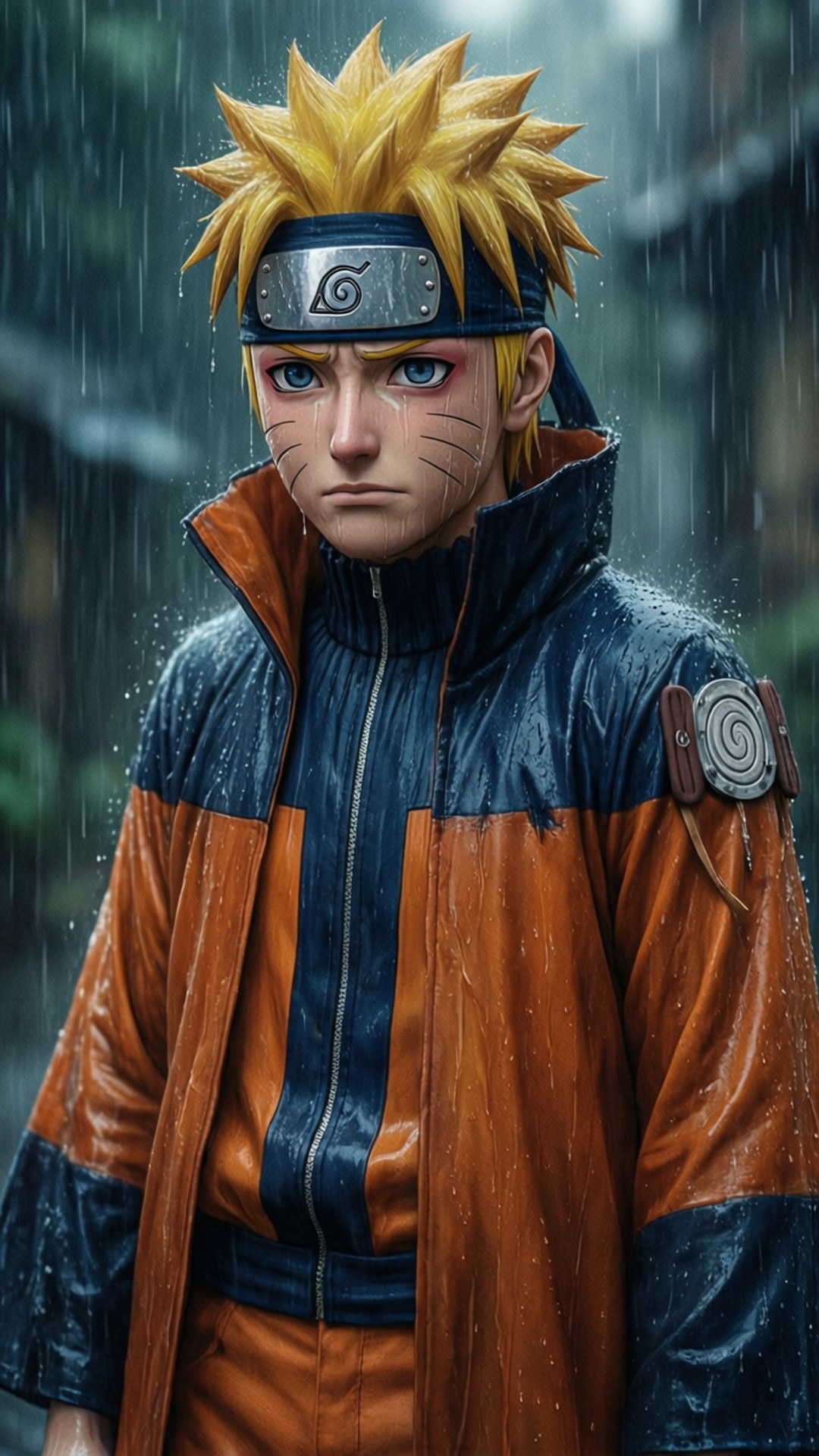 Naruto Yağmur Altında Duvar Kağıdı