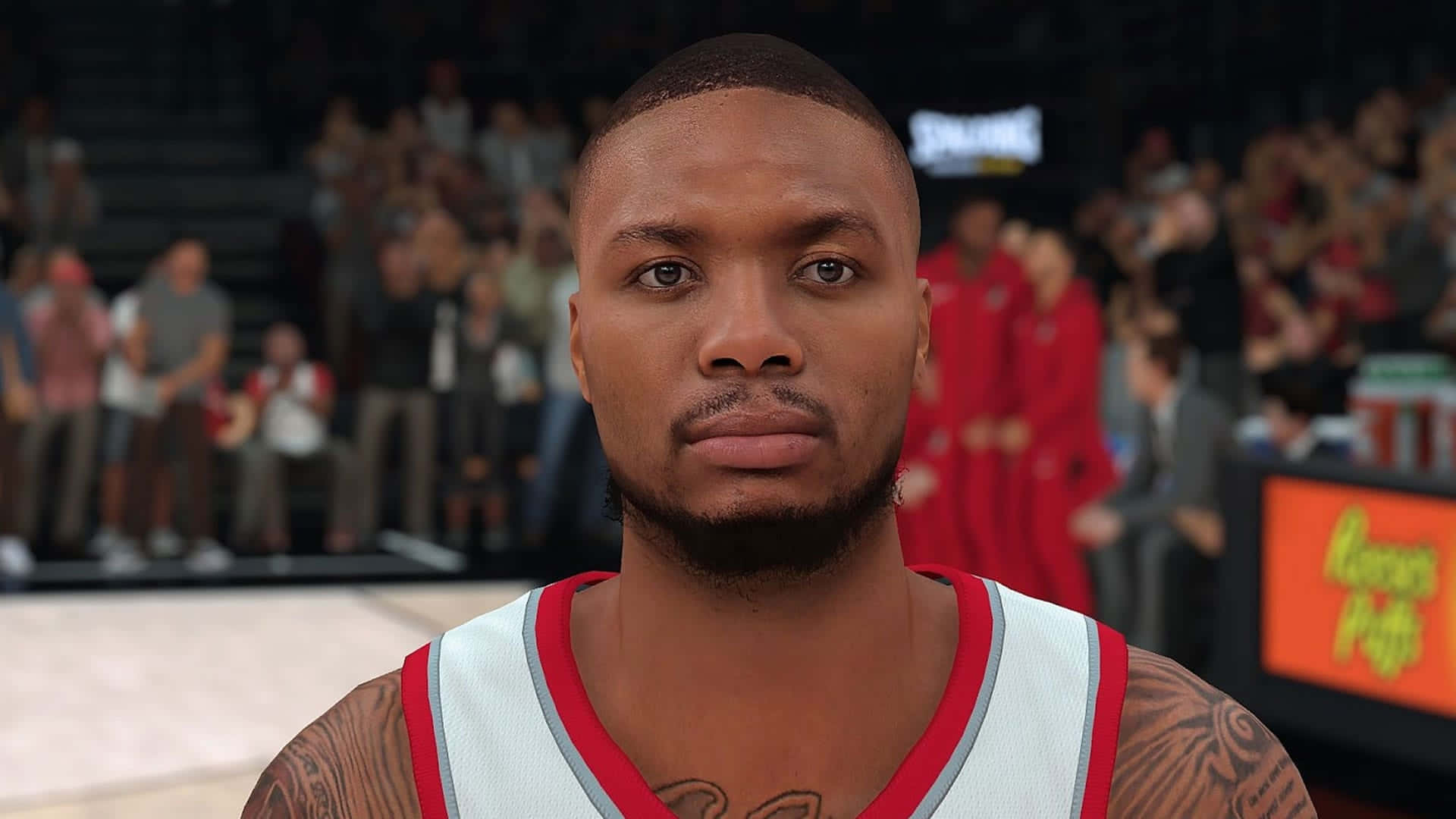 Nba2k21 Damian Lillard Video Oyun Karakteri Duvar Kağıdı