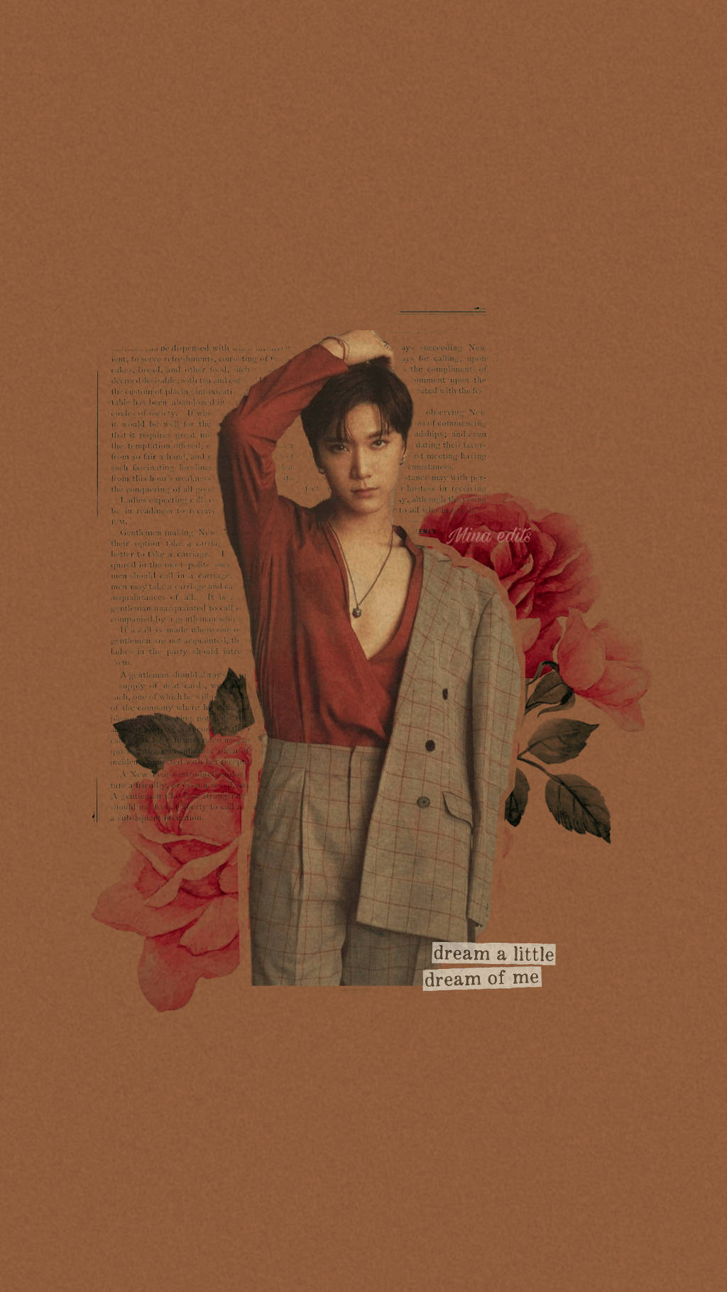 NCT Ten Bej Estetiği Duvar Kağıdı