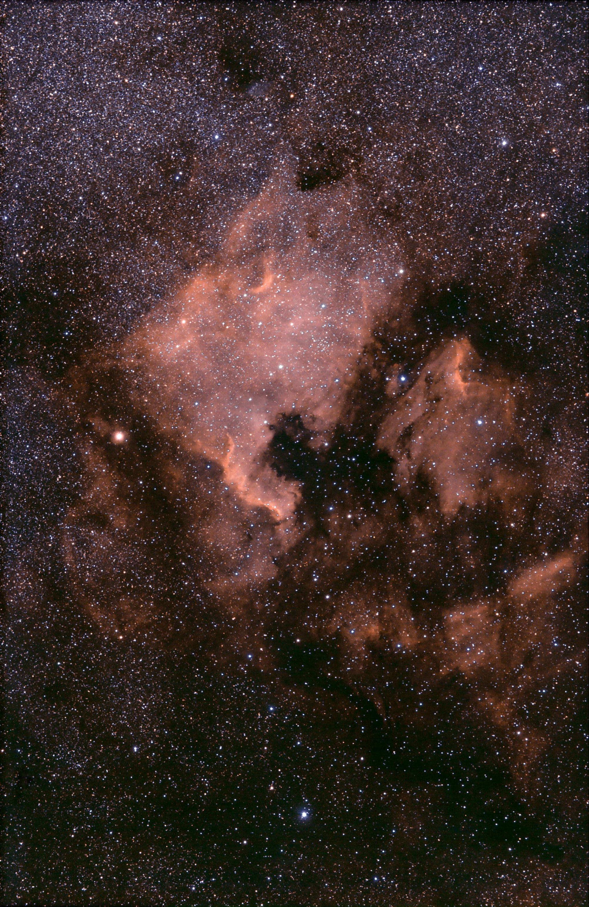 Nebula ve Parlak Yıldızlarla Dolu Nefes Kesen Manzara Duvar Kağıdı