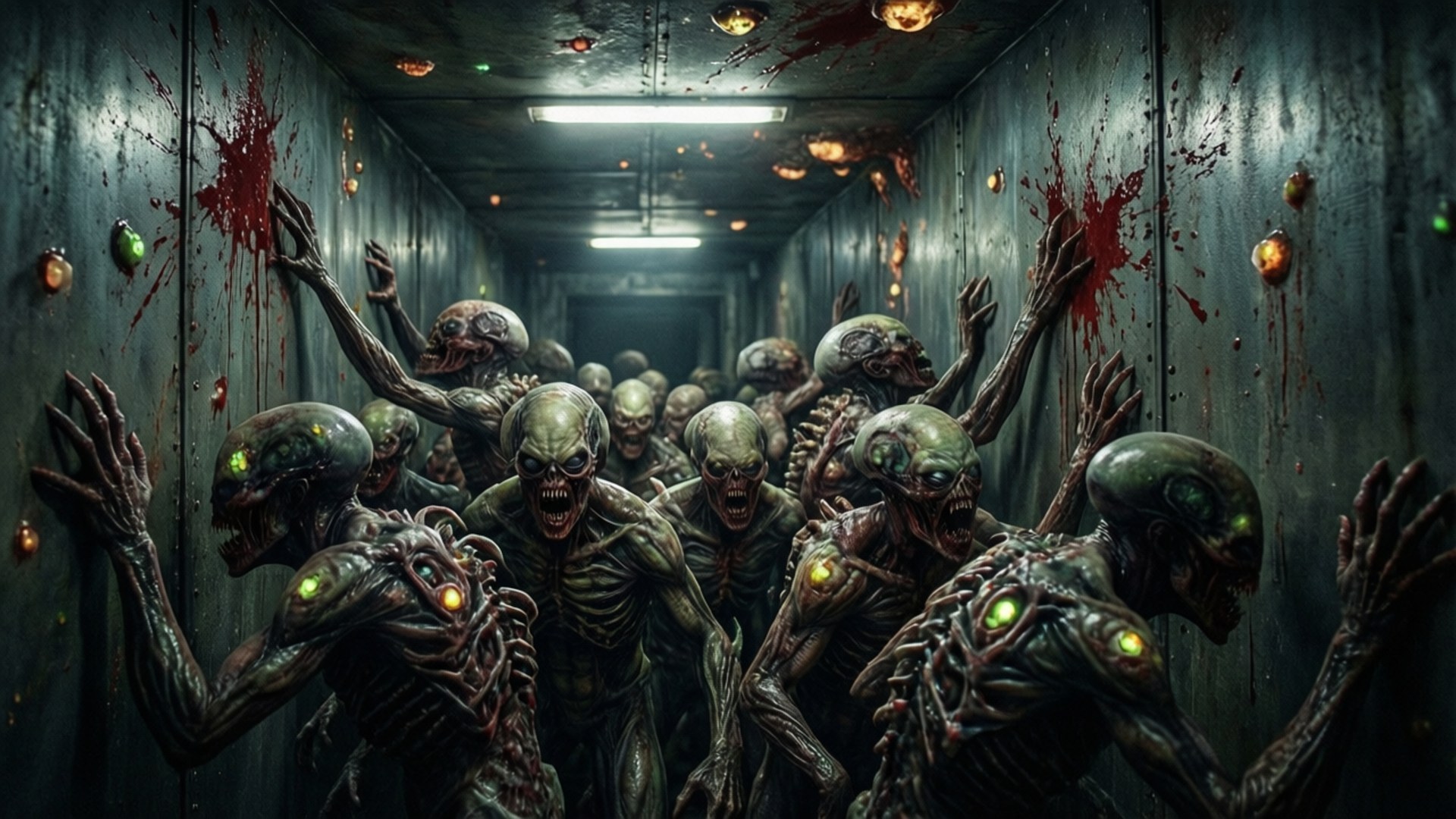 Necromorph Sürüsü Yaklaşıyor Duvar Kağıdı