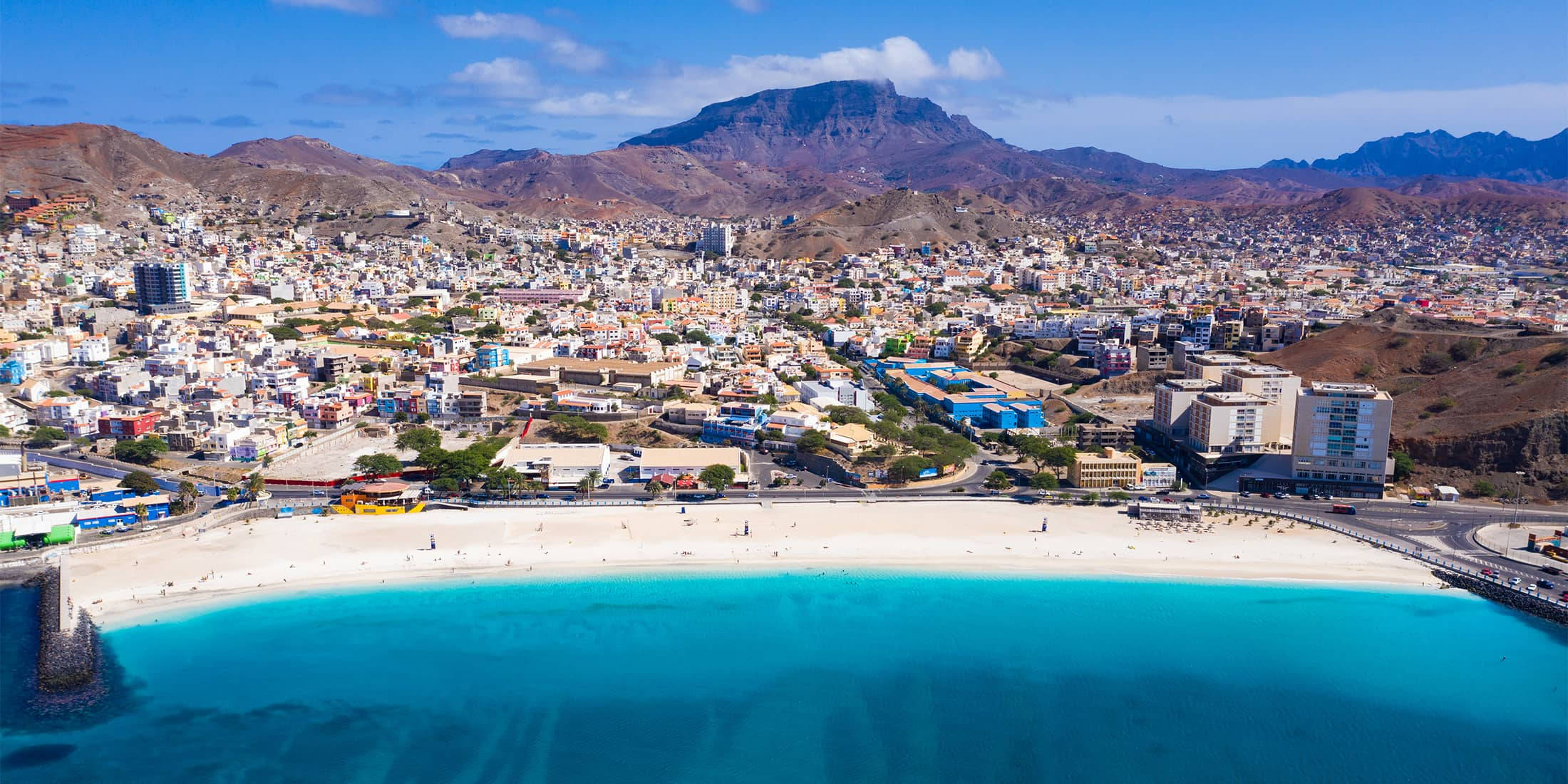 Nefes Kesen Cape Verde Şehir Manzarası Duvar Kağıdı
