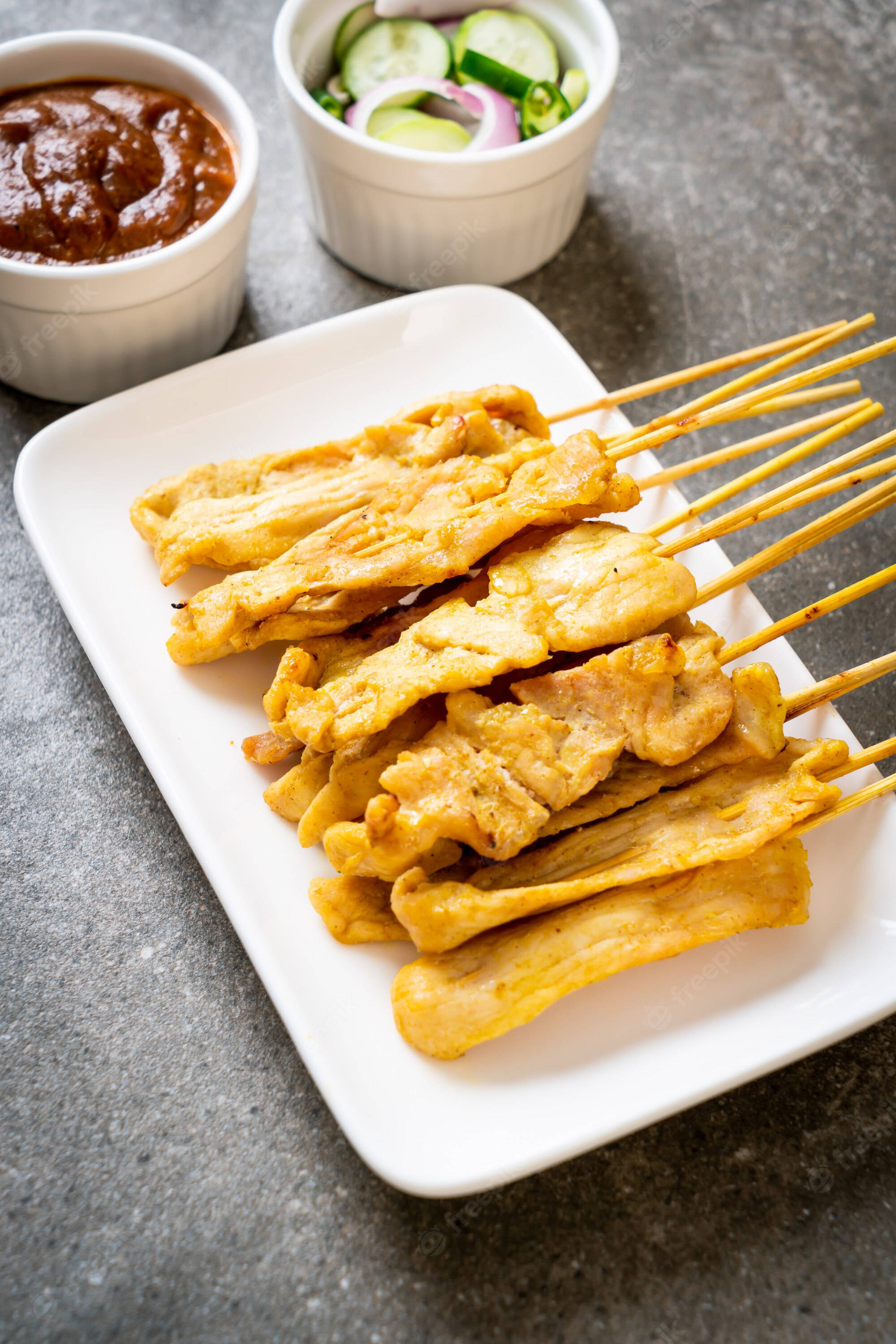 Nefis Tavuk Satay - Güneydoğu Asya Lezzeti Duvar Kağıdı