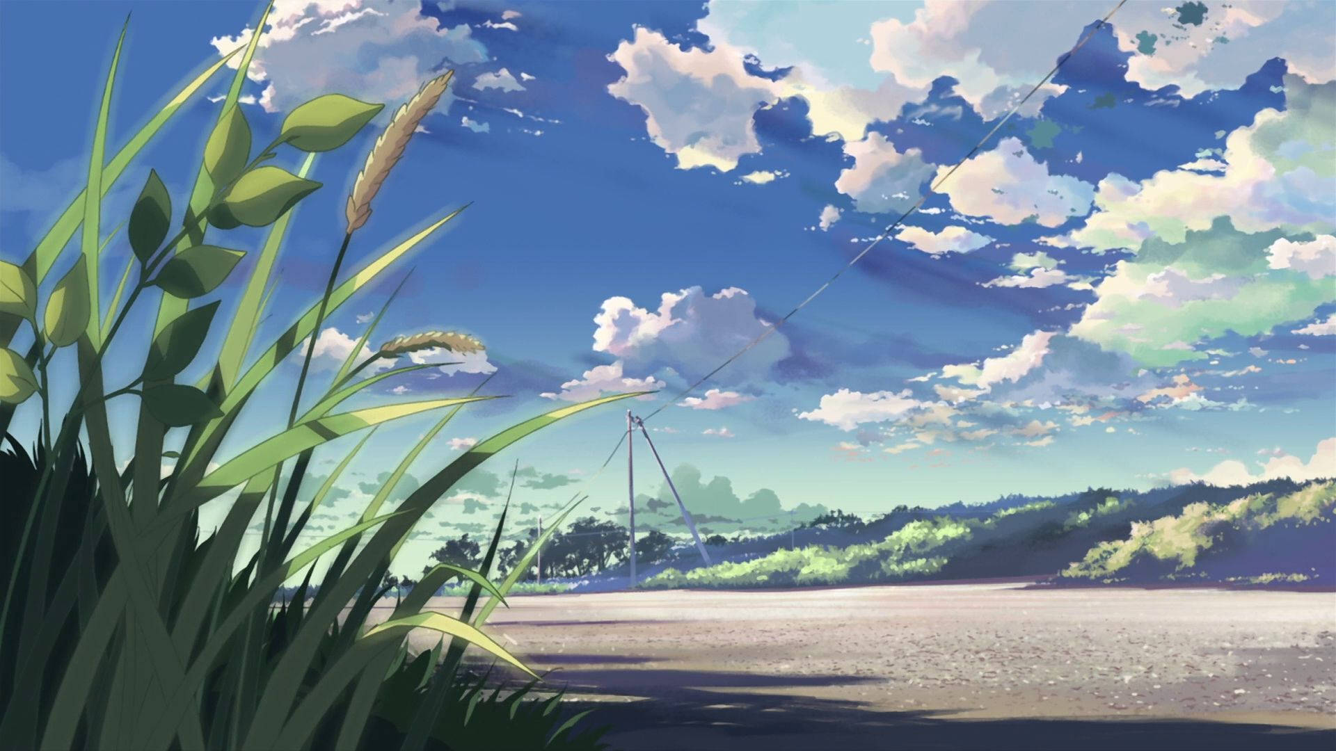 Nehir Anime Manzarası Duvar Kağıdı