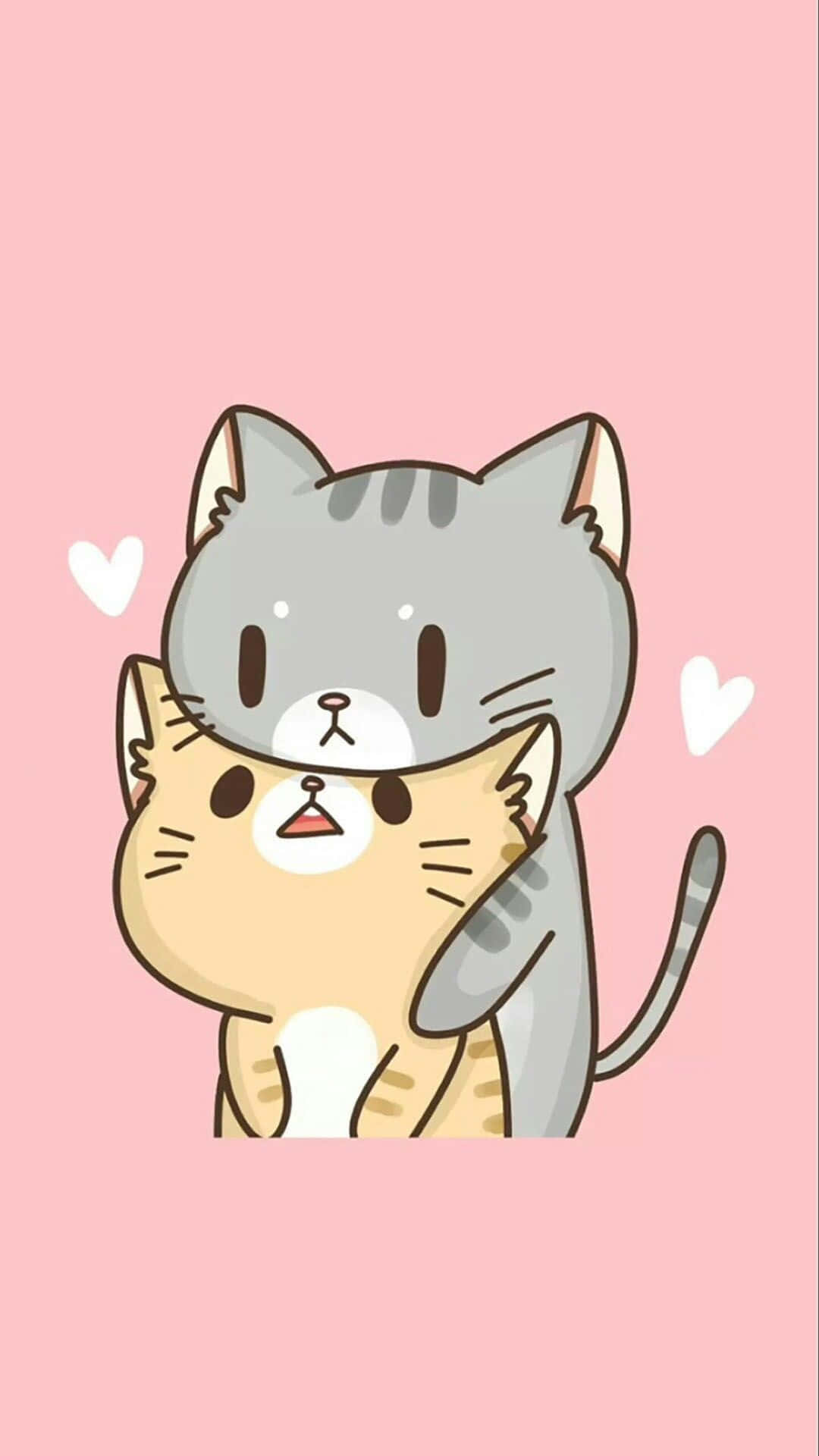 Neko Gato Kawaii Anime Kedi Duvar Kağıdı