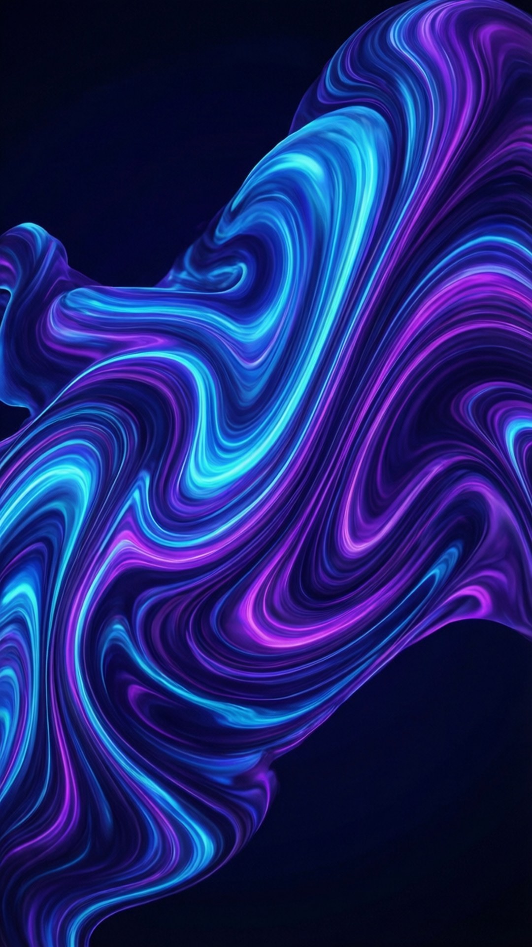 Neon Akışkan Döngüler Duvar Kağıdı